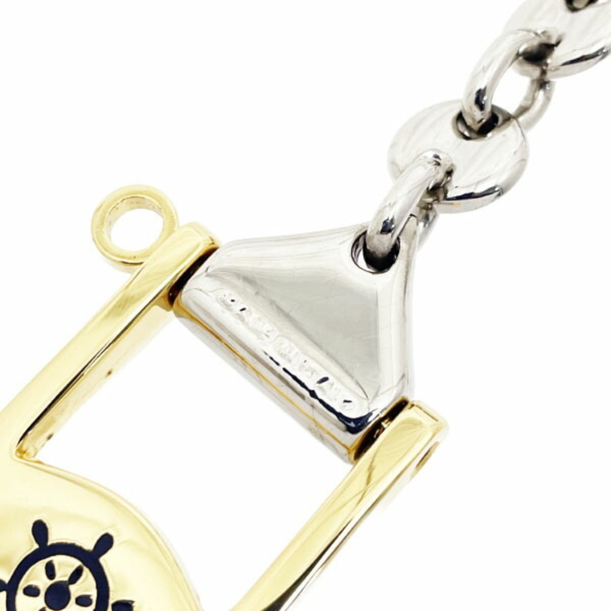Gucci Gucci Keychain Double G Metal Gold Silver GUCCI GG Old Keyring TT-14355 Size ONE SIZE - 8 Thumbnail