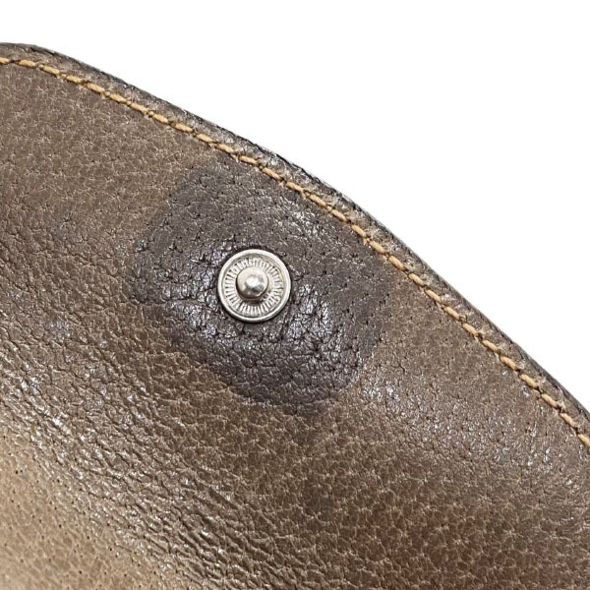 Gucci Gucci key case, 3-ring leather, brown, 98 12 001, GUCCI, old ring, holder, SS-14337 Size ONE SIZE - 6 Thumbnail
