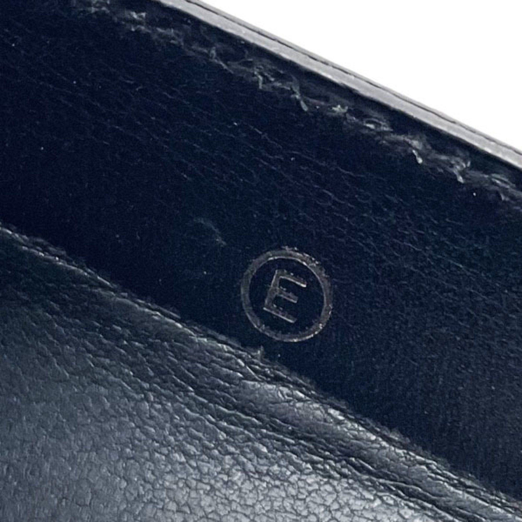 Hermes Hermes Wallet Bi-fold Leather Black HERMES ○E Engraved Compact ASK-14327 Size ONE SIZE - 10 Thumbnail