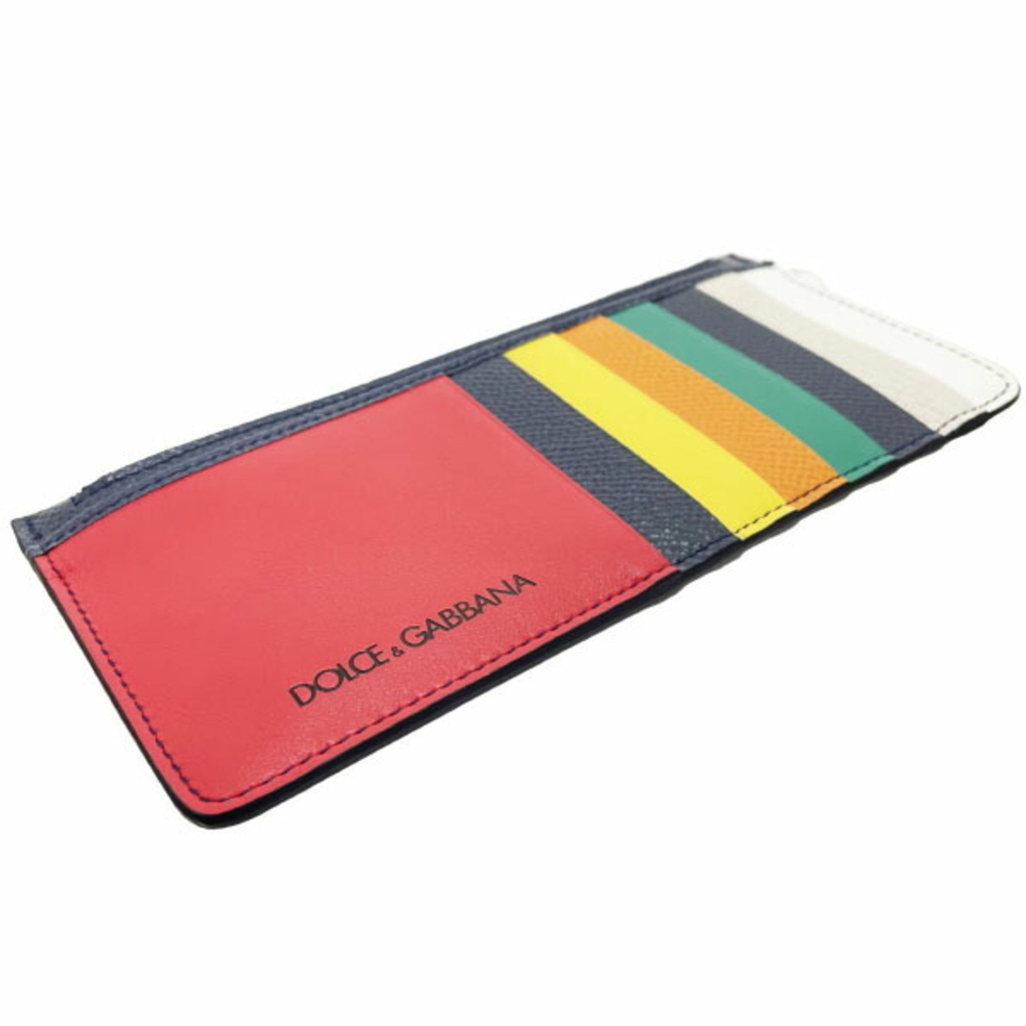 Dolce & Gabbana Dolce & Gabbana Card Case Coin Leather Multicolor Red Navy BP2172 AJ785 DOLCE GABBANA Holder Purse IC Pass D&G YY-14324 Size ONE SIZE - 4 Thumbnail