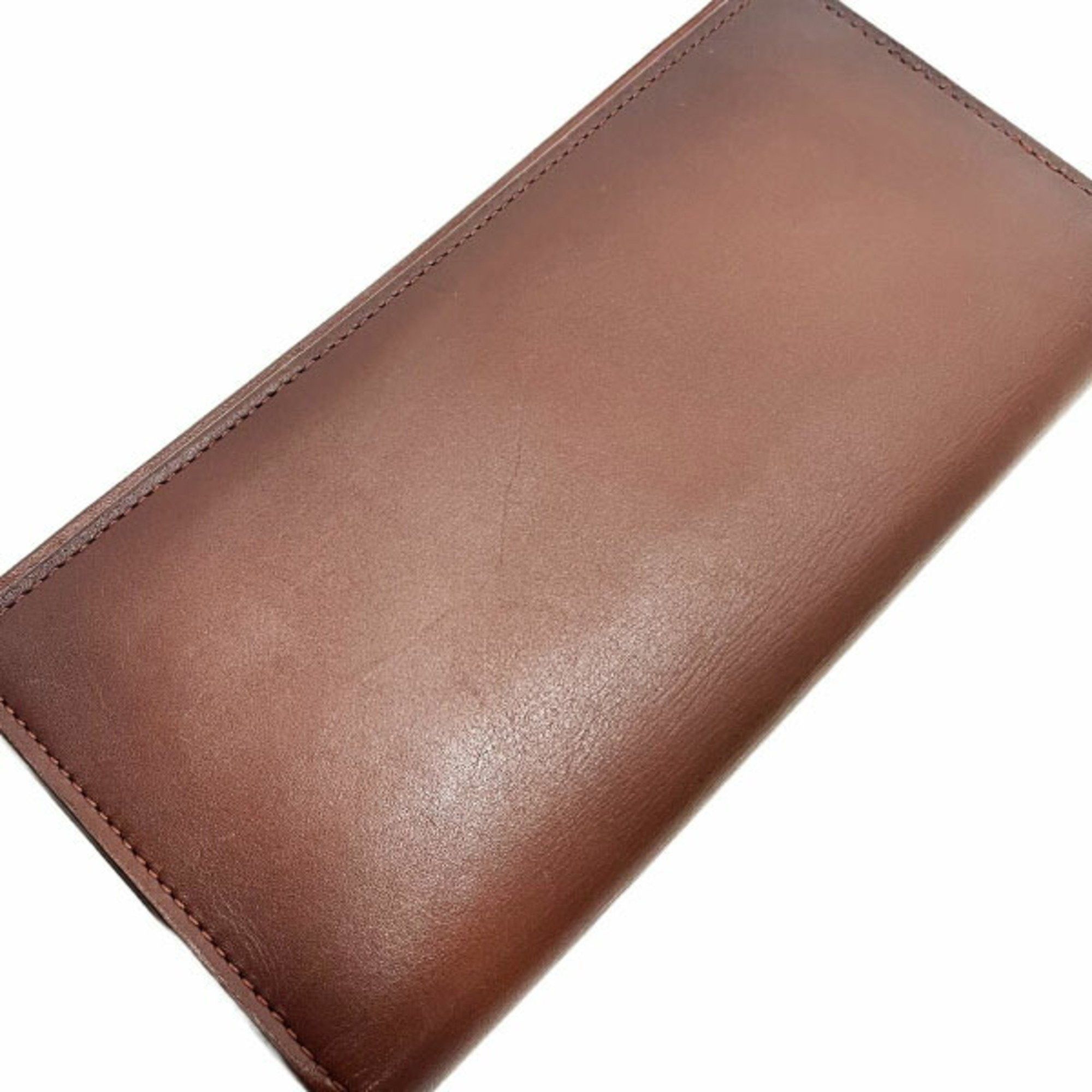 Louis Vuitton Louis Vuitton Long Wallet Ombre Portefeuille Brazza Leather Brown M61195 LOUIS VUITTON Bi-fold Men's AA-14369 Size ONE SIZE - 5 Thumbnail