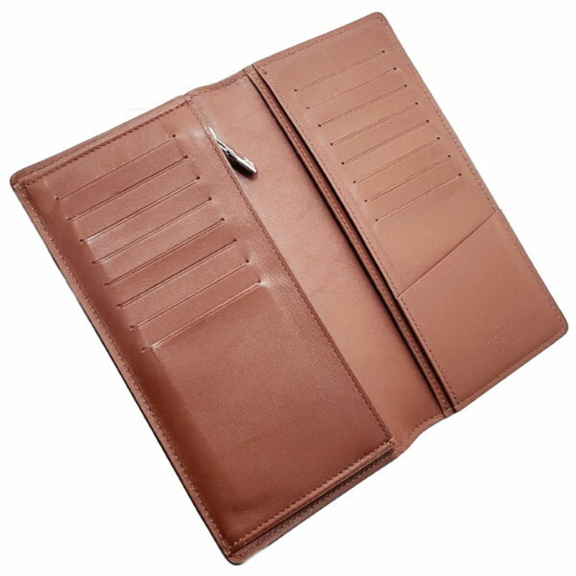 Louis Vuitton Louis Vuitton Long Wallet Ombre Portefeuille Brazza Leather Brown M61195 LOUIS VUITTON Bi-fold Men's AA-14369 Size ONE SIZE - 8 Thumbnail
