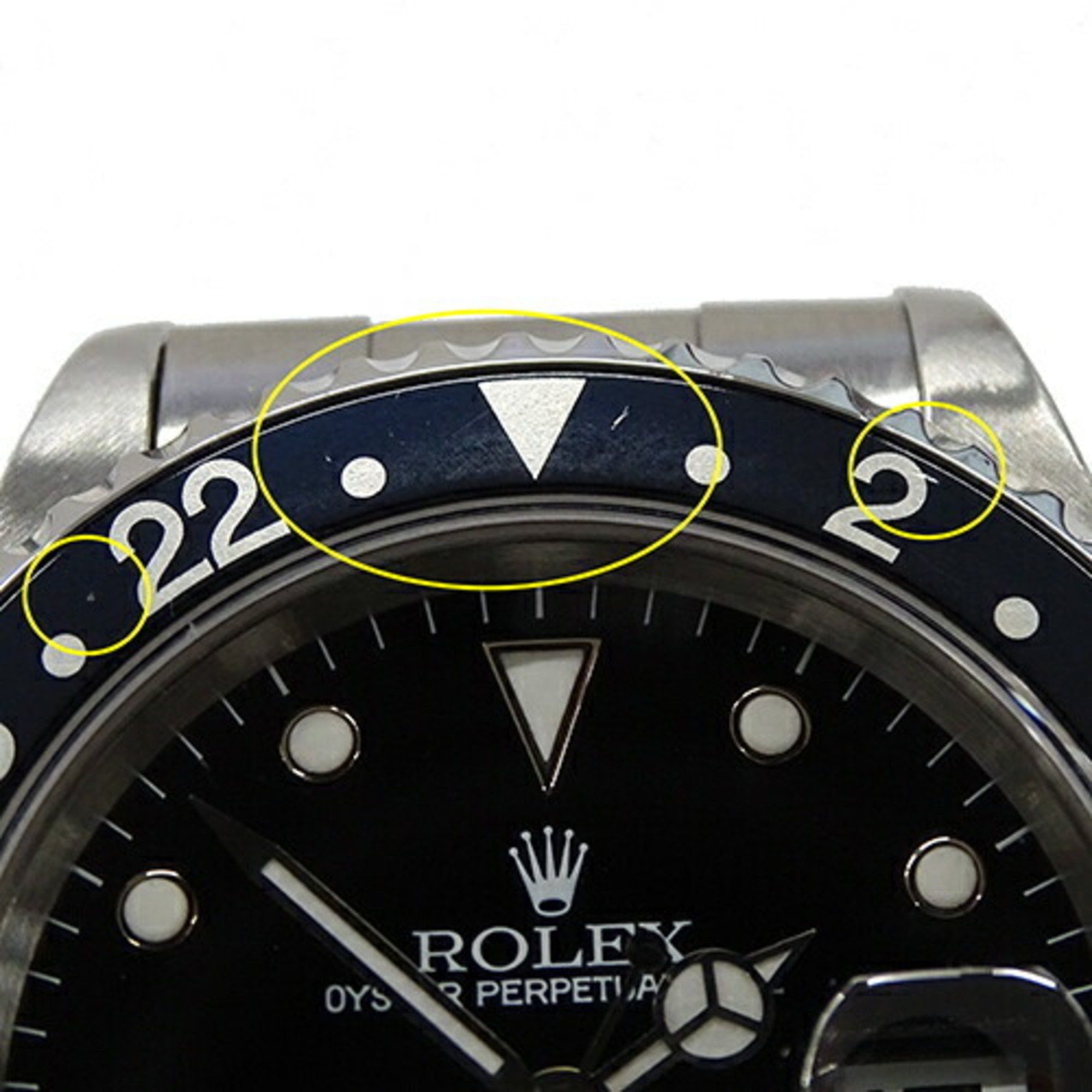Rolex Rolex GMT Master II 16710 W number Wristwatch Men's Date Automatic AT Stainless Steel SS Silver Black Red Polished Size ONE SIZE - 13 Thumbnail