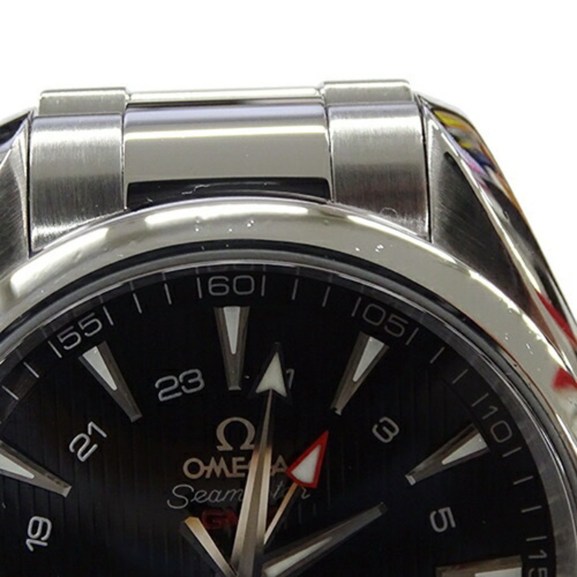 Omega OMEGA Seamaster Aqua Terra 231.10.43.22.01.001 Men's Watch GMT Coaxial Date Automatic AT Stainless Steel SS Silver Black Polished Size ONE SIZE - 14 Thumbnail