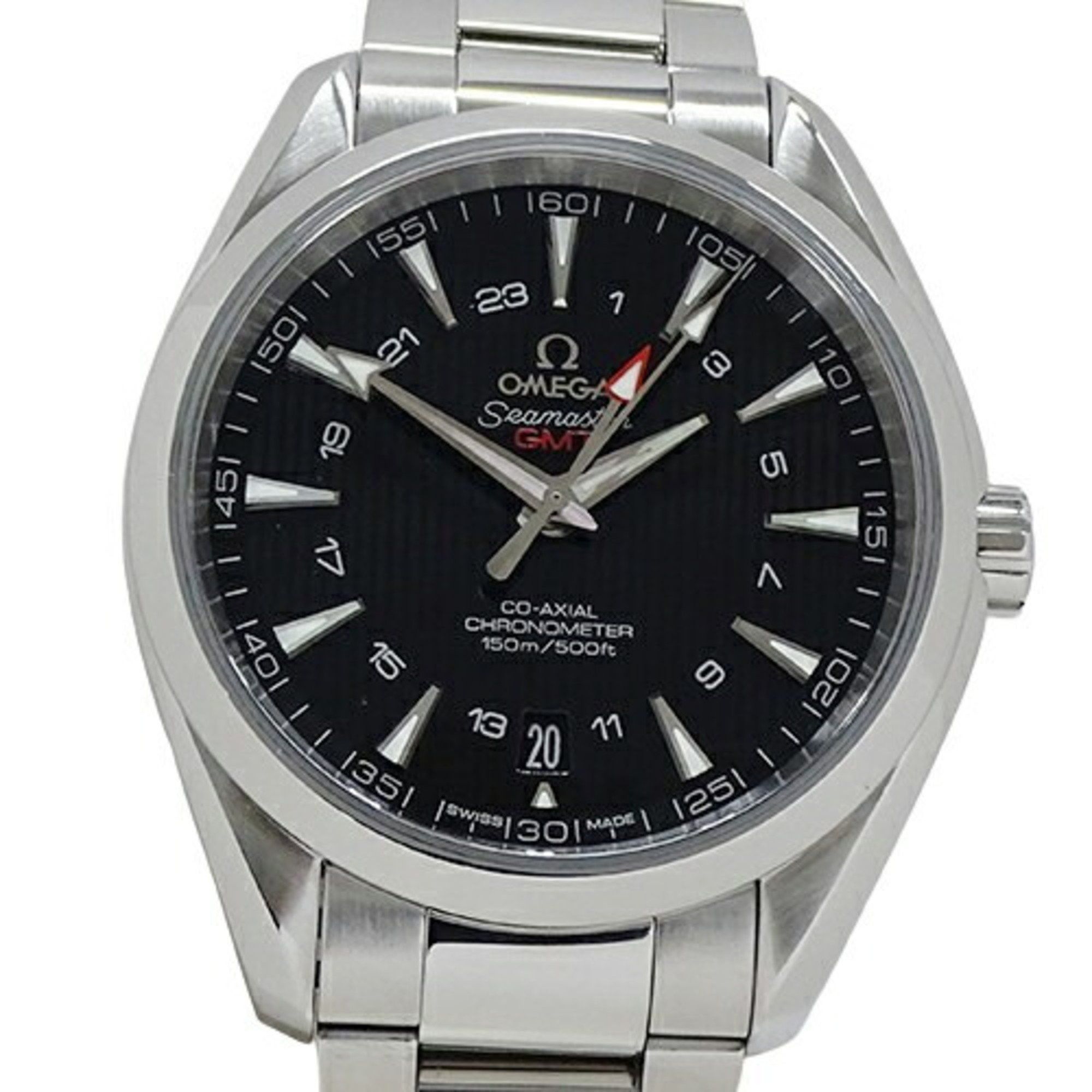 Omega OMEGA Seamaster Aqua Terra 231.10.43.22.01.001 Men's Watch GMT Coaxial Date Automatic AT Stainless Steel SS Silver Black Polished Size ONE SIZE - 3 Thumbnail