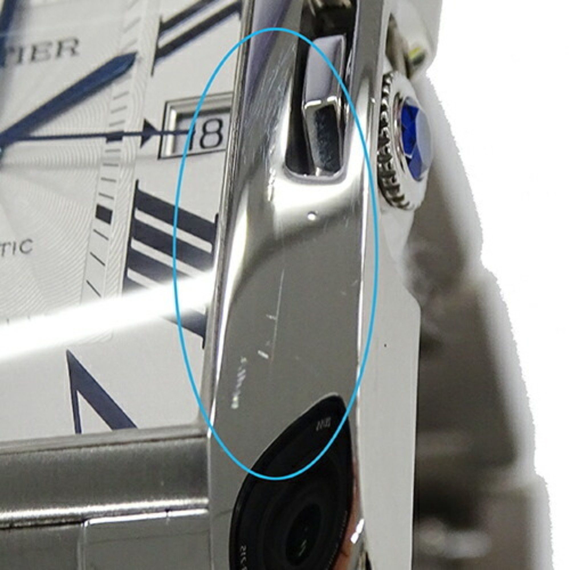 Cartier Cartier Men's Tank Anglaise XL Date Automatic AT Stainless Steel W5310008 Silver Square Polished Size ONE SIZE - 13 Thumbnail