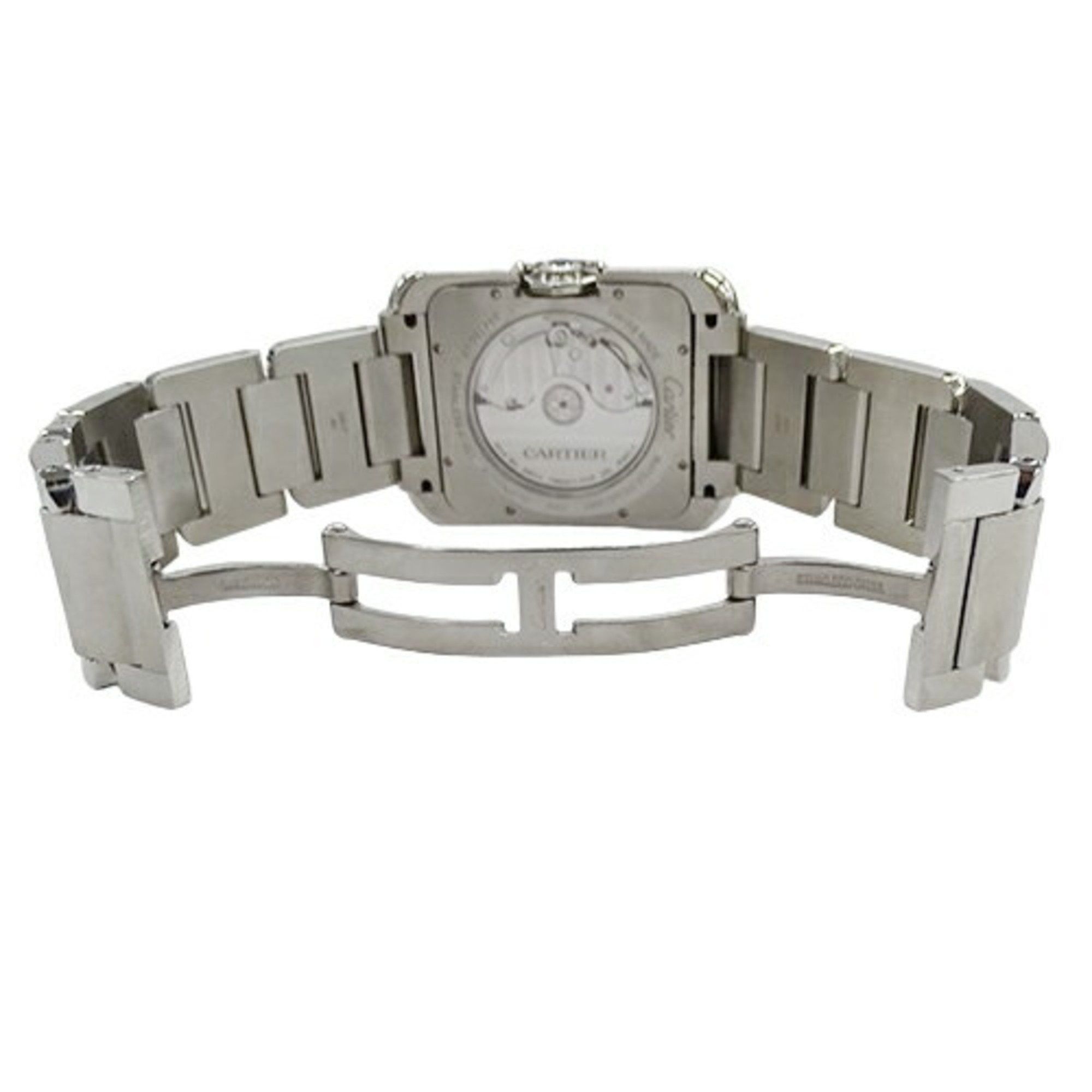 Cartier Cartier Men's Tank Anglaise XL Date Automatic AT Stainless Steel W5310008 Silver Square Polished Size ONE SIZE - 5 Thumbnail