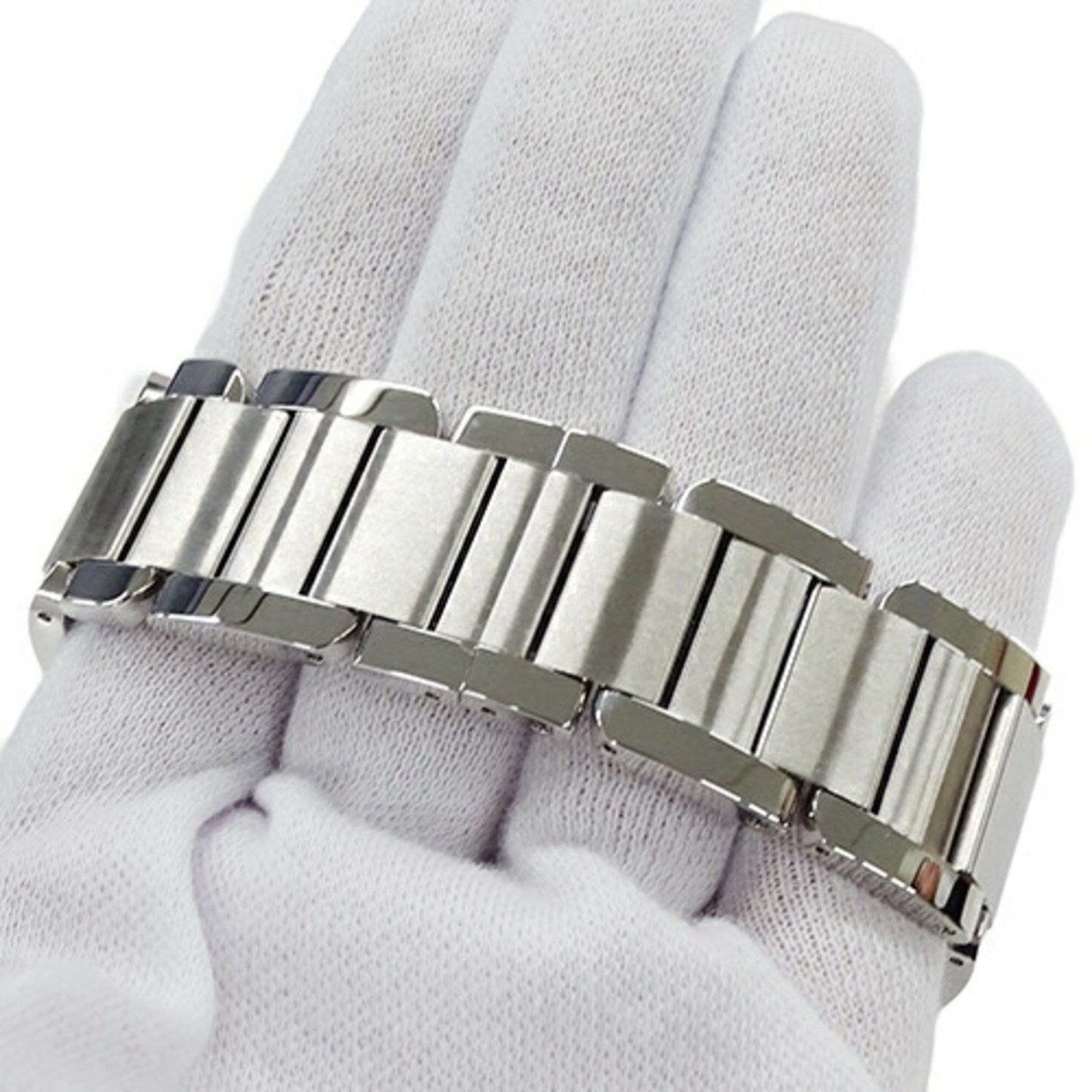 Cartier Cartier Men's Tank Anglaise XL Date Automatic AT Stainless Steel W5310008 Silver Square Polished Size ONE SIZE - 7 Thumbnail
