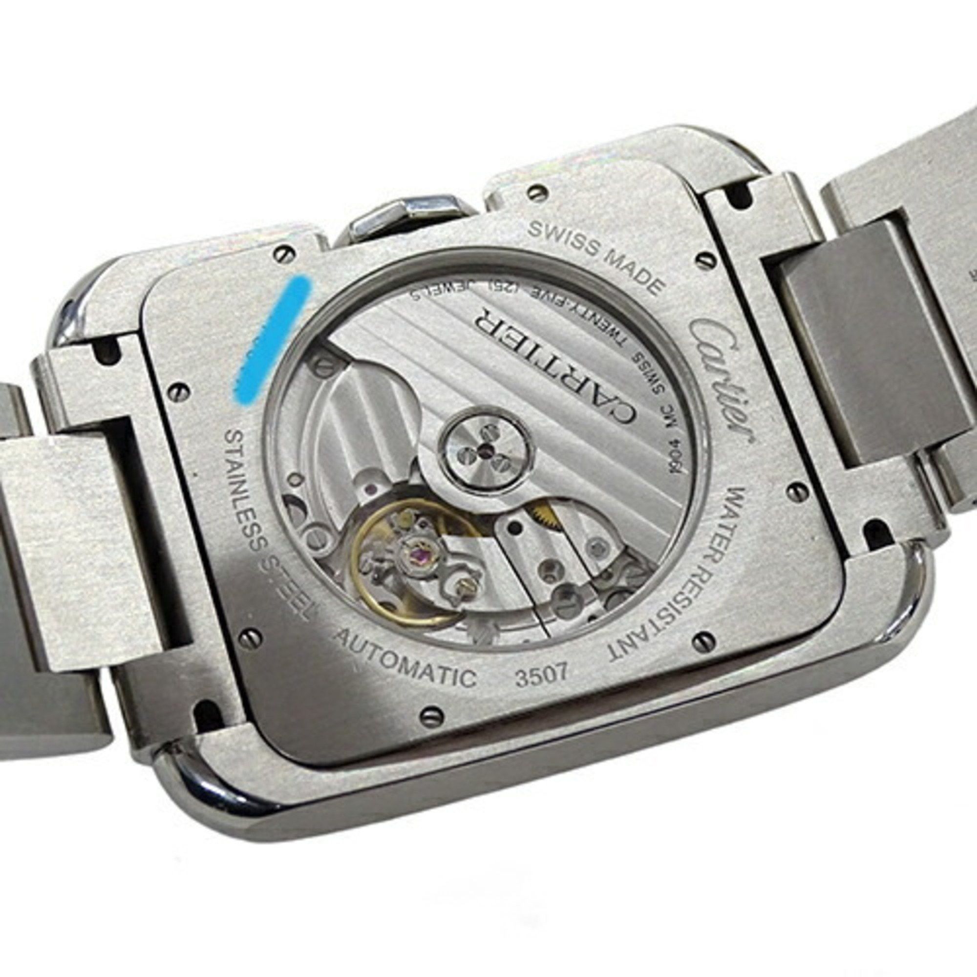 Cartier Cartier Men's Tank Anglaise XL Date Automatic AT Stainless Steel W5310008 Silver Square Polished Size ONE SIZE - 8 Thumbnail