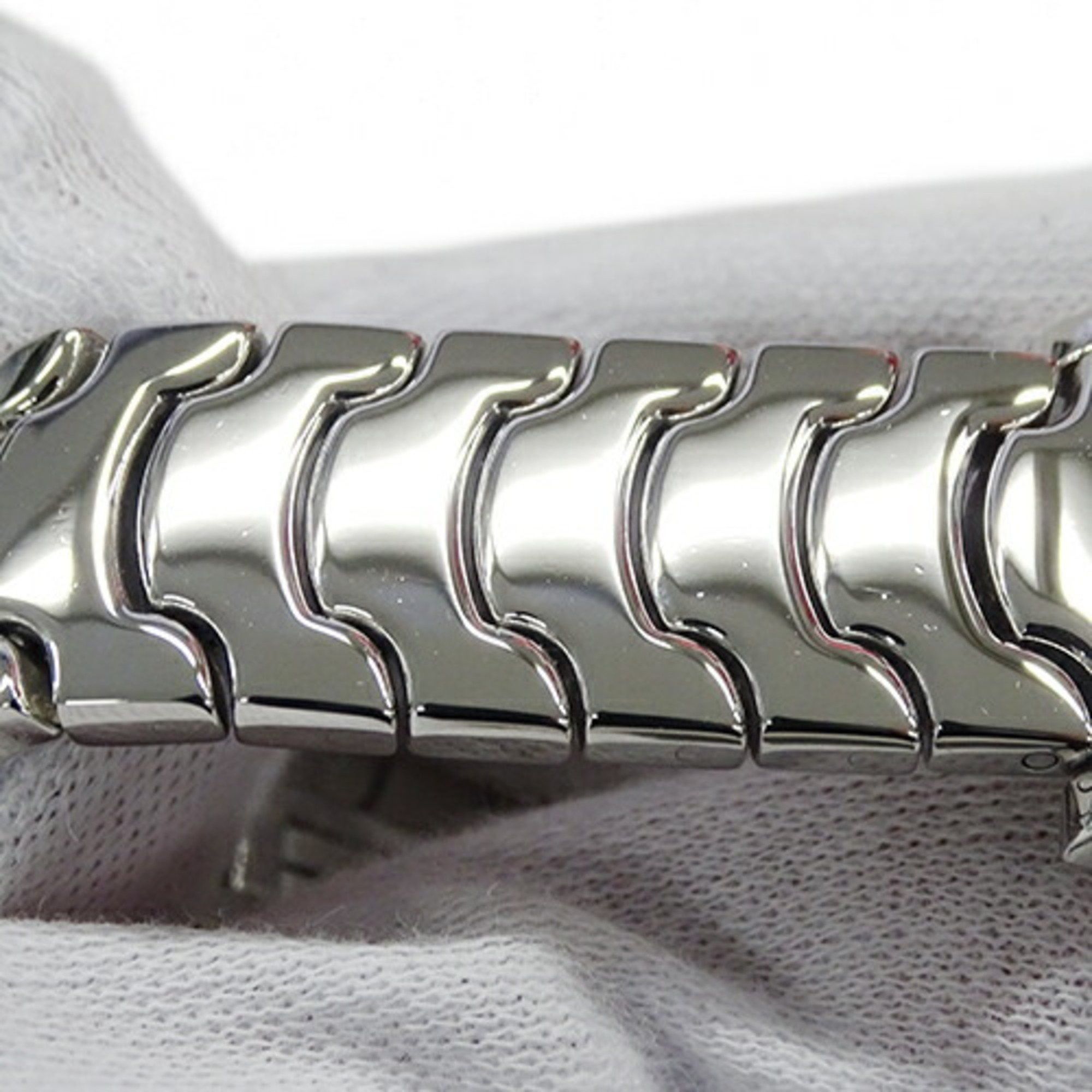 Bvlgari BVLGARI Men's Solotempo Date Quartz Watch Stainless Steel SS ST35S Silver White Polished Size ONE SIZE - 11 Thumbnail