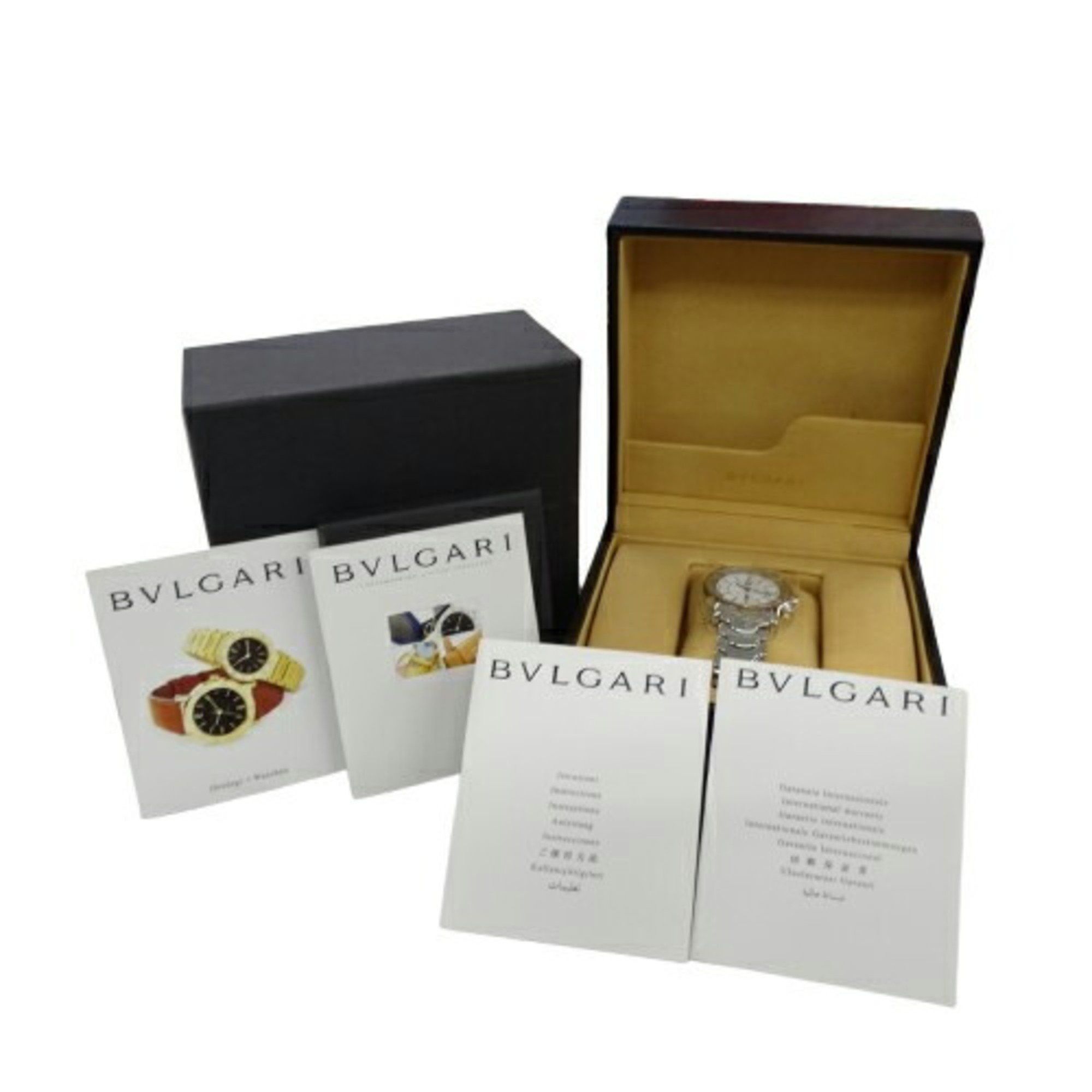 Bvlgari BVLGARI Men's Solotempo Date Quartz Watch Stainless Steel SS ST35S Silver White Polished Size ONE SIZE - 9 Thumbnail
