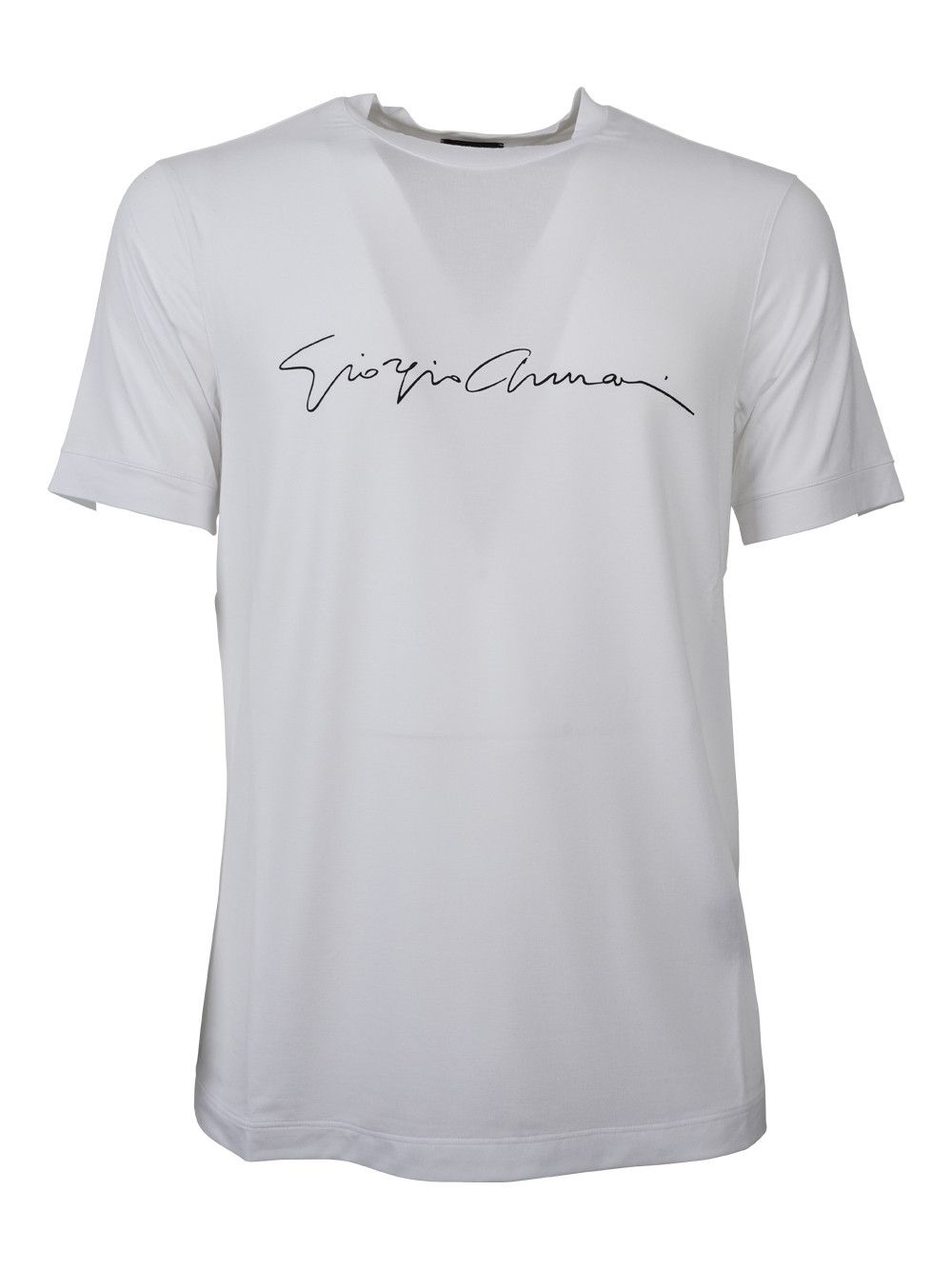 Giorgio Armani ASV STRETCH-VISCOSE T-SHIRT WITH SIGNATURE LOGO Size US XL / EU 56 / 4 - 6 Thumbnail