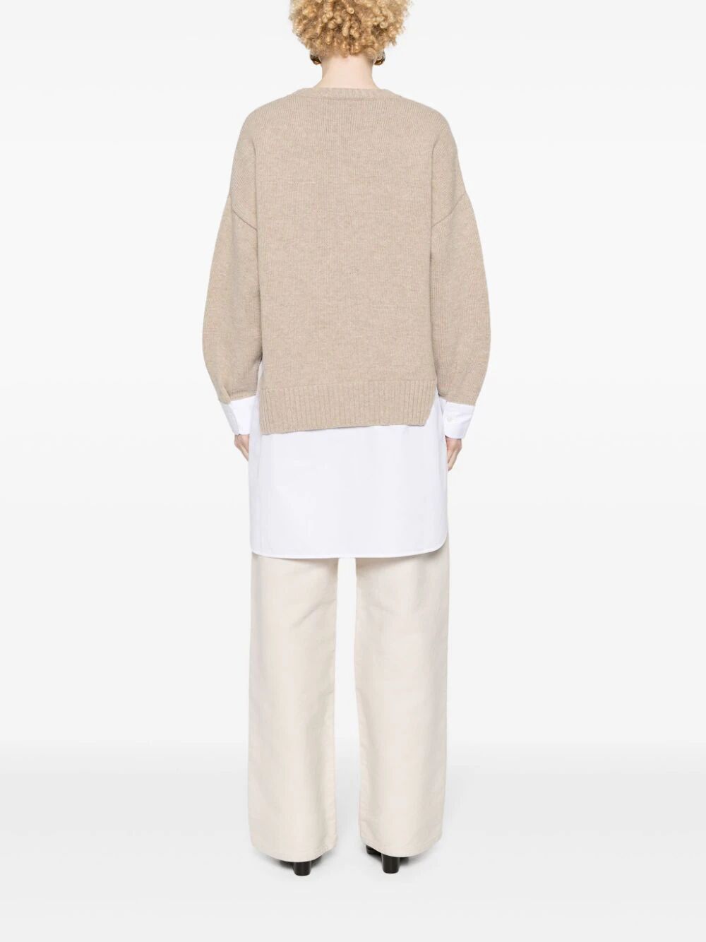 Stella McCartney MAGLIONE STRATIFICATO IN LANA E COTONE Size S / US 4 / IT 40 - 3 Thumbnail
