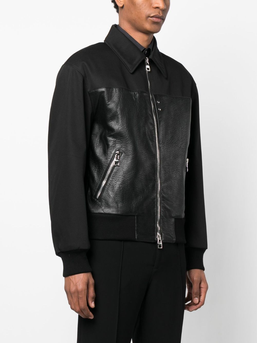 Alexander McQueen PANELLED ZIPPED BOMBER JACKET Size US L / EU 52-54 / 3 - 2 Thumbnail