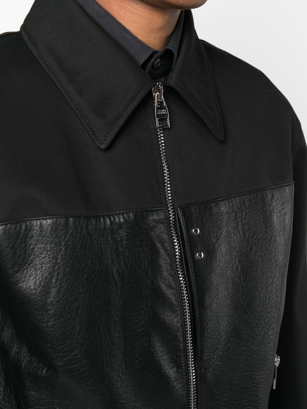 Alexander McQueen PANELLED ZIPPED BOMBER JACKET Size US L / EU 52-54 / 3 - 5 Thumbnail