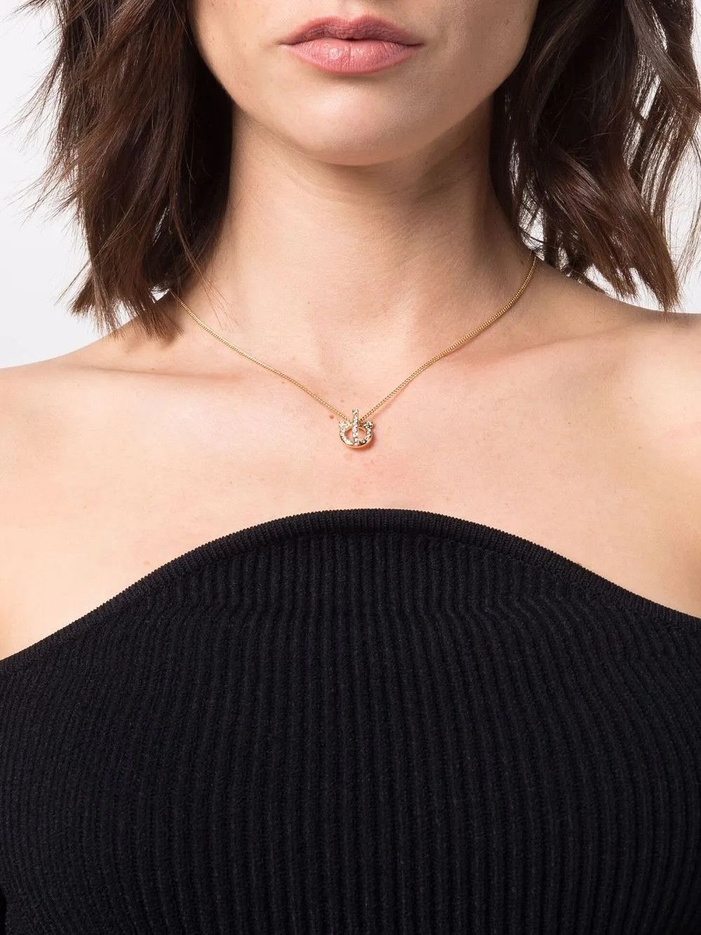 Salvatore Ferragamo GANCINI 3D CRYSTALS NECKLACE Size ONE SIZE - 2 Thumbnail