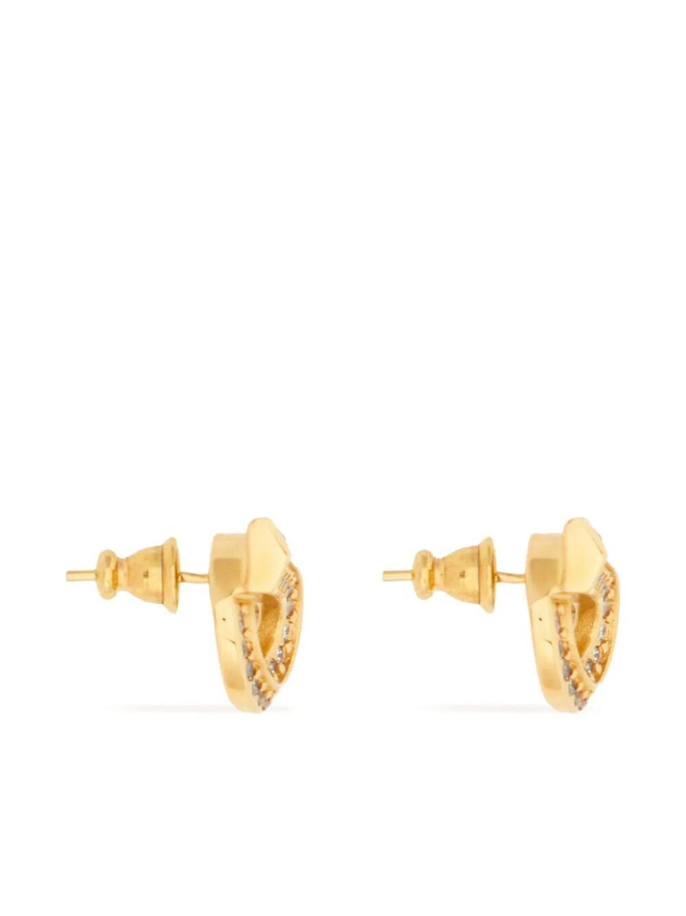 Salvatore Ferragamo GANCINI EARRINGS WITH RHINESTONES - SIZE 14 Size ONE SIZE - 4 Thumbnail