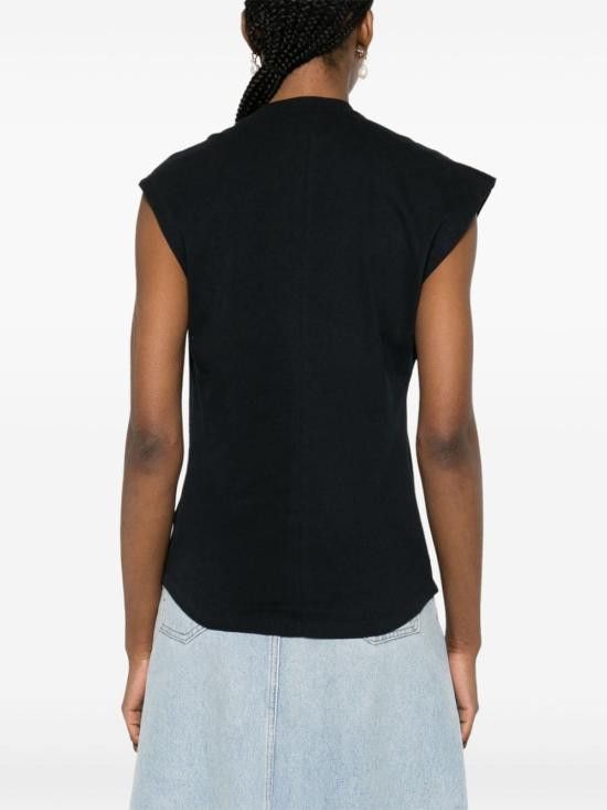 Isabel Marant ISABEL MARANT Women Tops TS0175FAA1N41I 01BK BLACK Size S / US 4 / IT 40 - 4 Thumbnail