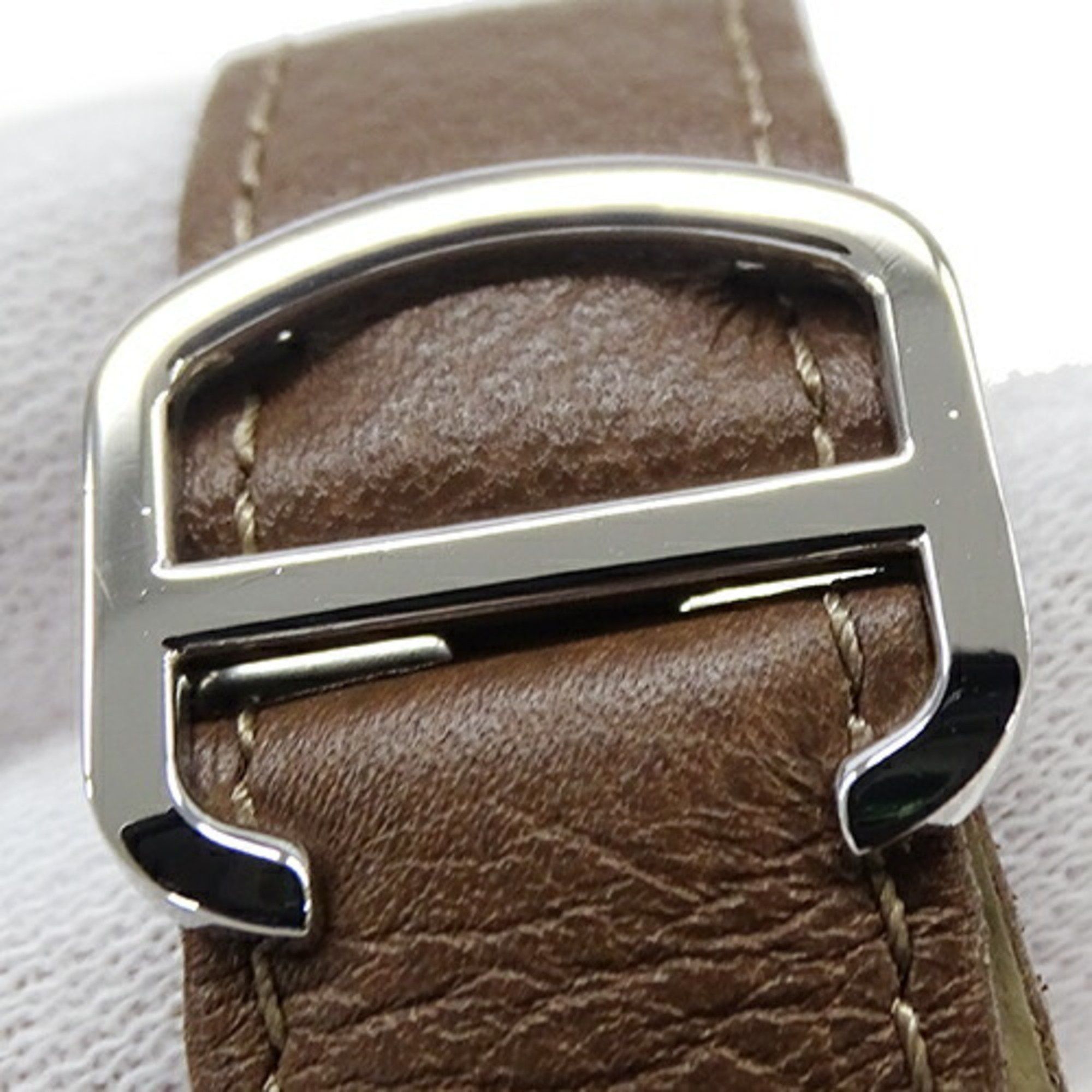 Cartier Cartier Tank Solo LM Men's Watch Quartz Stainless Steel Leather WSTA0028 Silver Brown Square Polished Size ONE SIZE - 13 Thumbnail