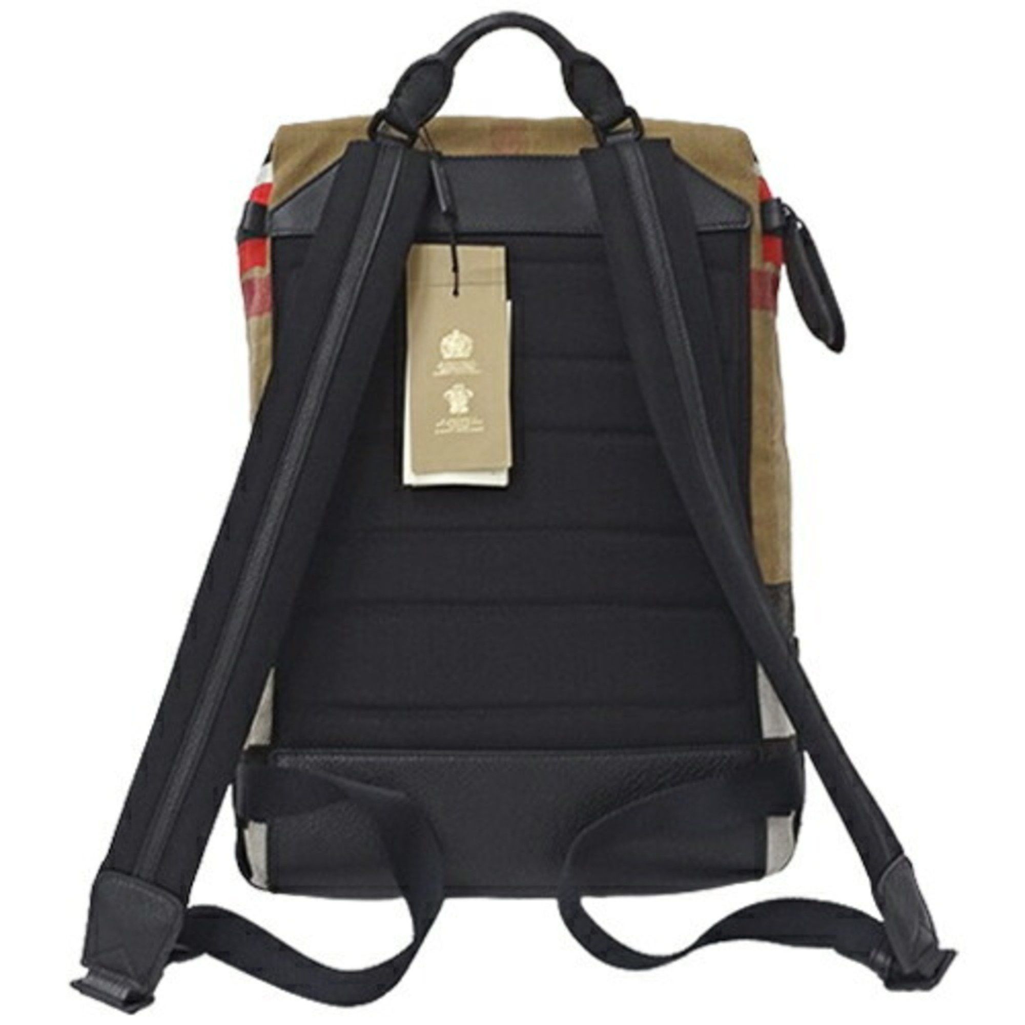 Burberry Burberry Men's Bag Backpack Canvas Beige Mega Check Pattern Size ONE SIZE - 3 Thumbnail