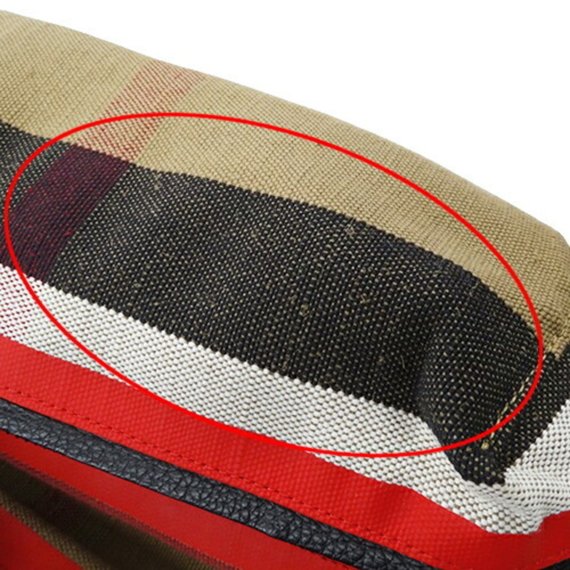 Burberry Burberry Men's Bag Backpack Canvas Beige Mega Check Pattern Size ONE SIZE - 10 Thumbnail