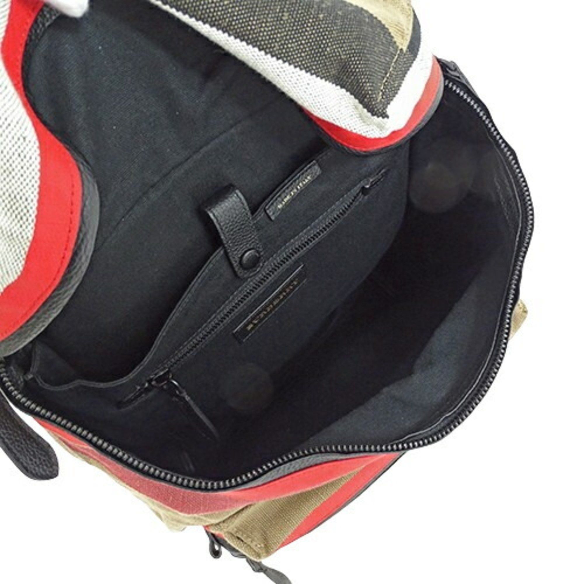 Burberry Burberry Men's Bag Backpack Canvas Beige Mega Check Pattern Size ONE SIZE - 6 Thumbnail