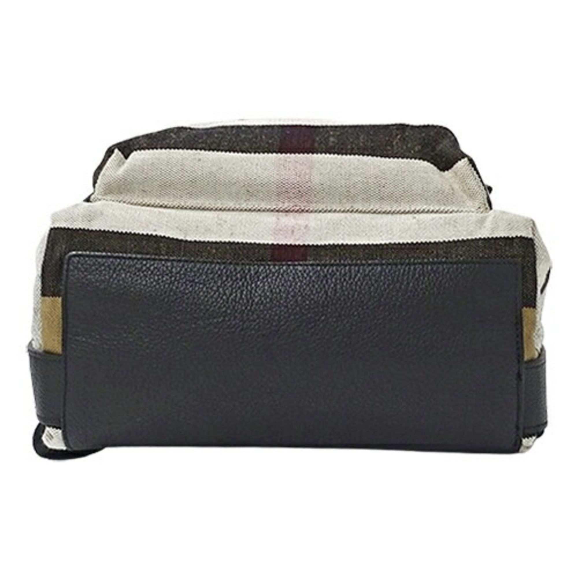 Burberry Burberry Men's Bag Backpack Canvas Beige Mega Check Pattern Size ONE SIZE - 4 Thumbnail