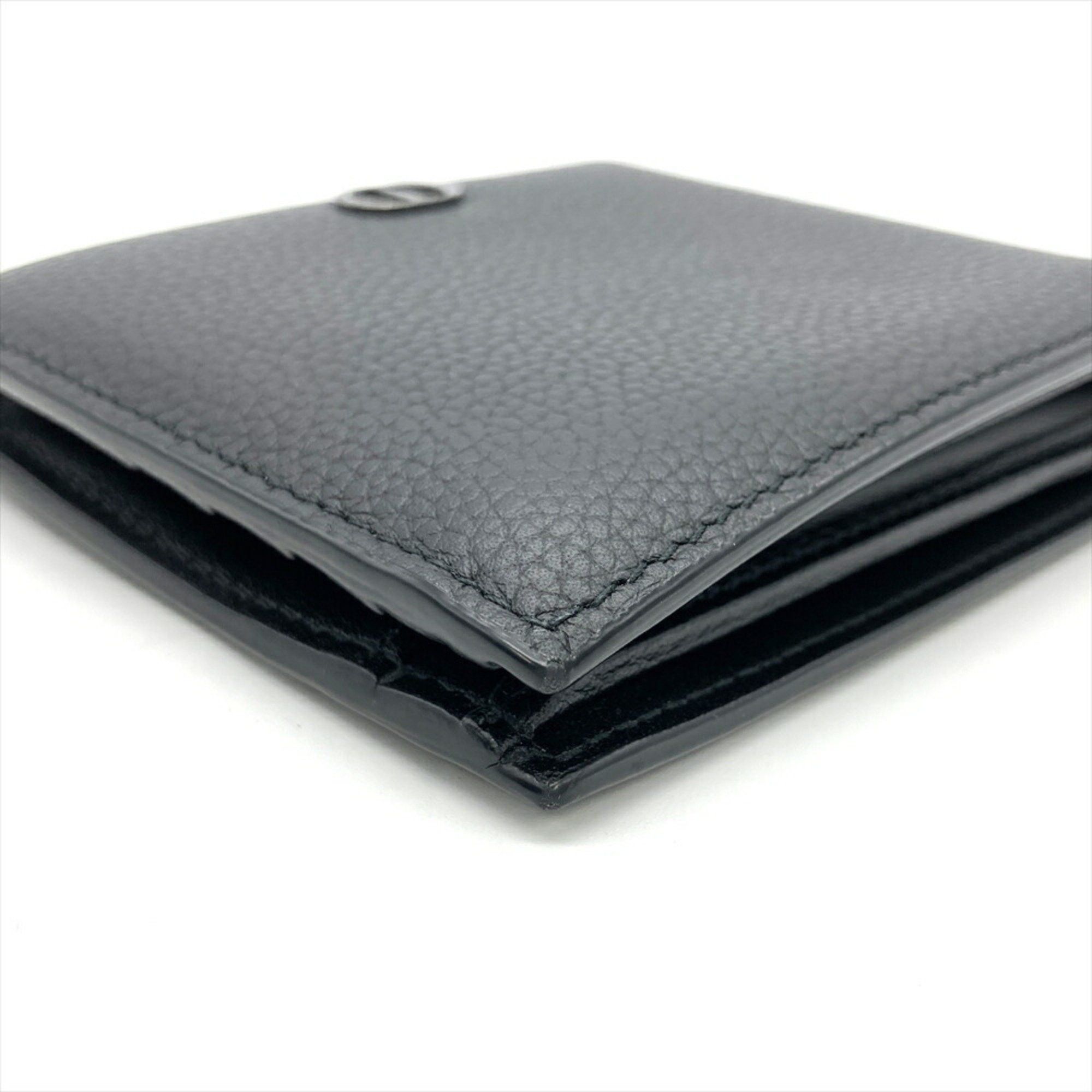 Christian Dior Monsieur Dior Homme Icon Wallet Bi-fold Grained Calf Leather Black Size ONE SIZE - 6 Thumbnail