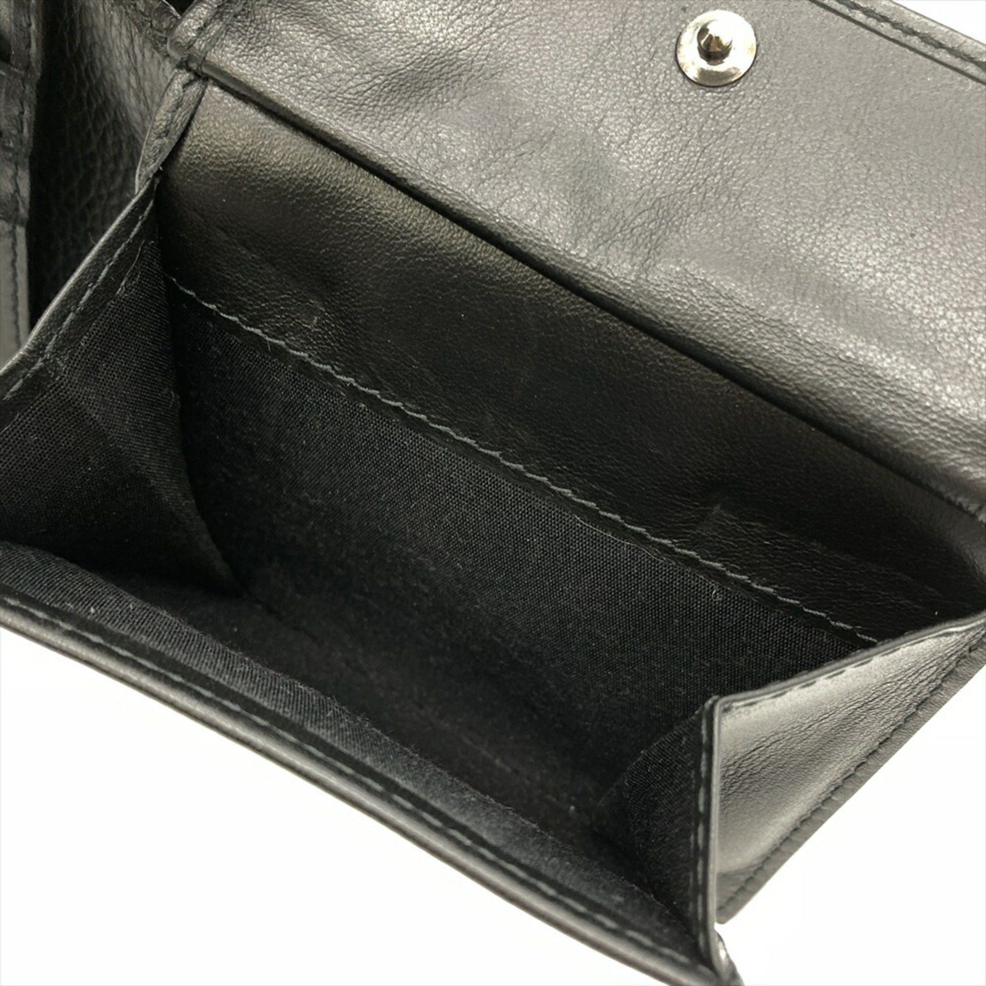 Christian Dior Monsieur Dior Homme Icon Wallet Bi-fold Grained Calf Leather Black Size ONE SIZE - 9 Thumbnail