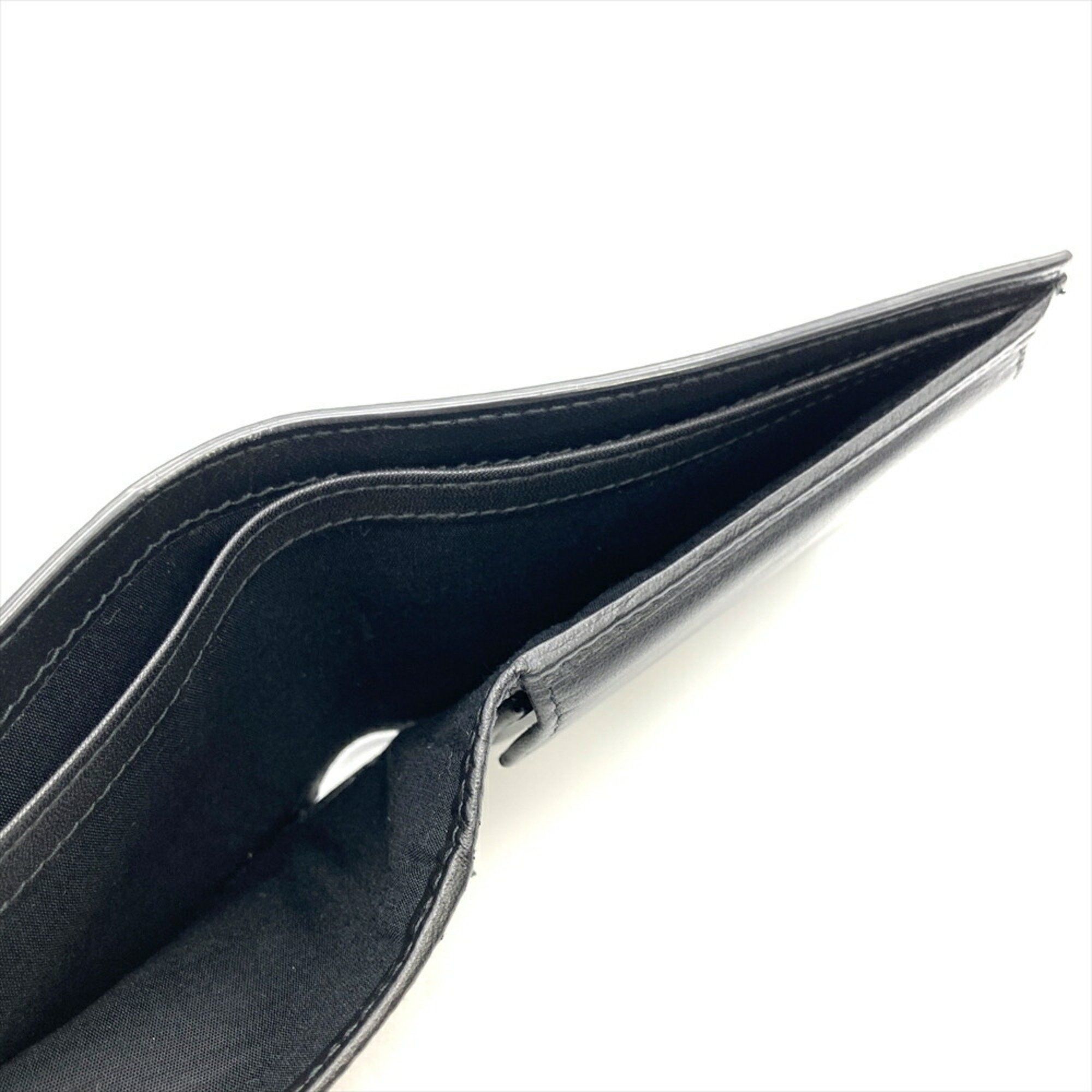 Christian Dior Monsieur Dior Homme Icon Wallet Bi-fold Grained Calf Leather Black Size ONE SIZE - 7 Thumbnail