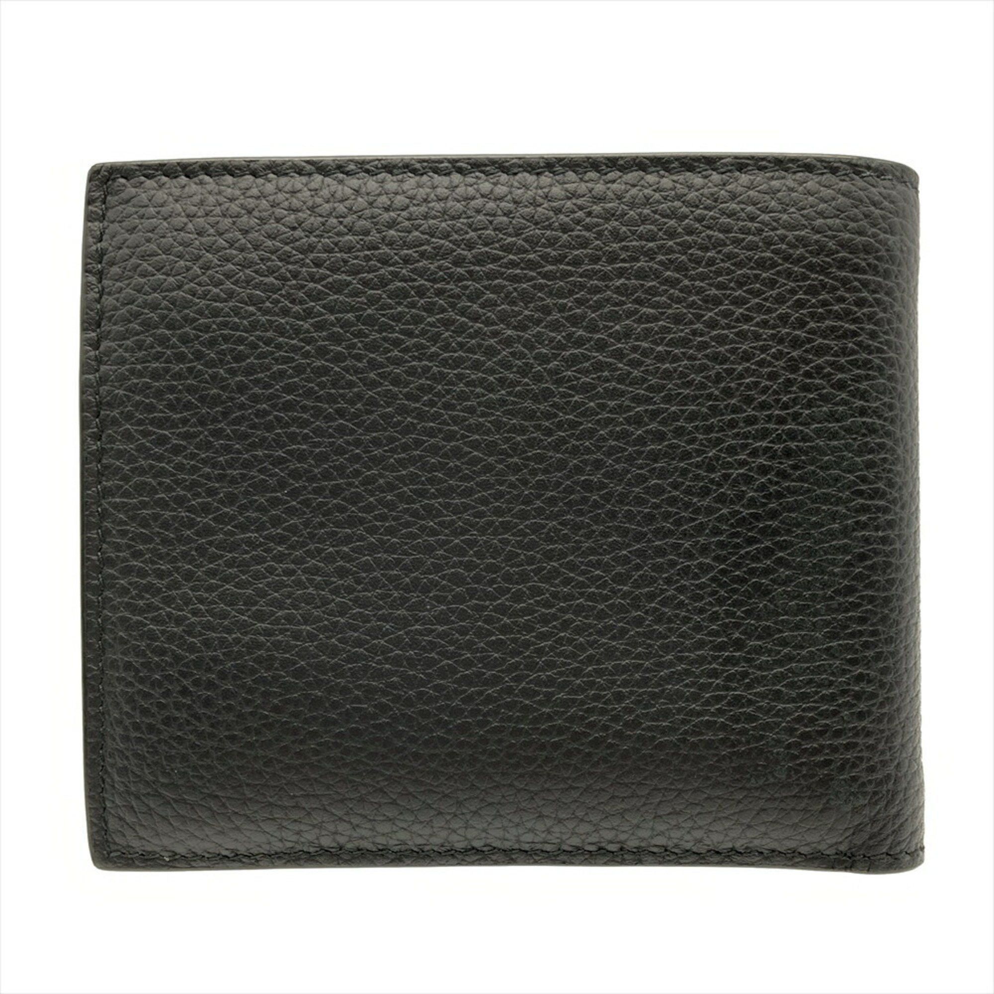 Christian Dior Monsieur Dior Homme Icon Wallet Bi-fold Grained Calf Leather Black Size ONE SIZE - 2 Thumbnail