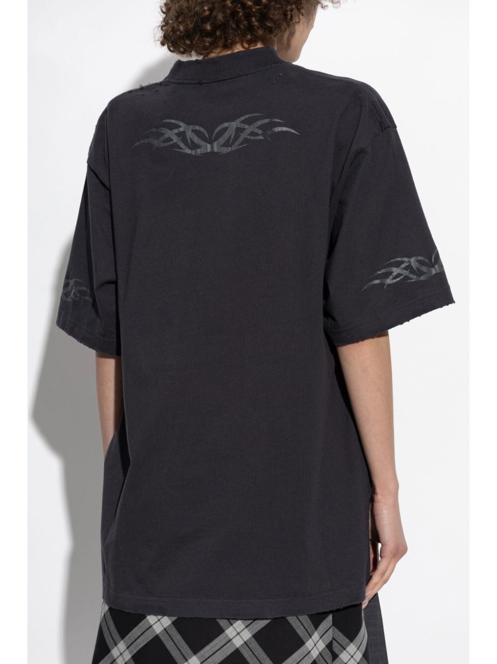 Balenciaga MEDIUM FIT PRINTED LOGO T-SHIRT Size XL / US 12-14 / IT 48-50 - 4 Thumbnail