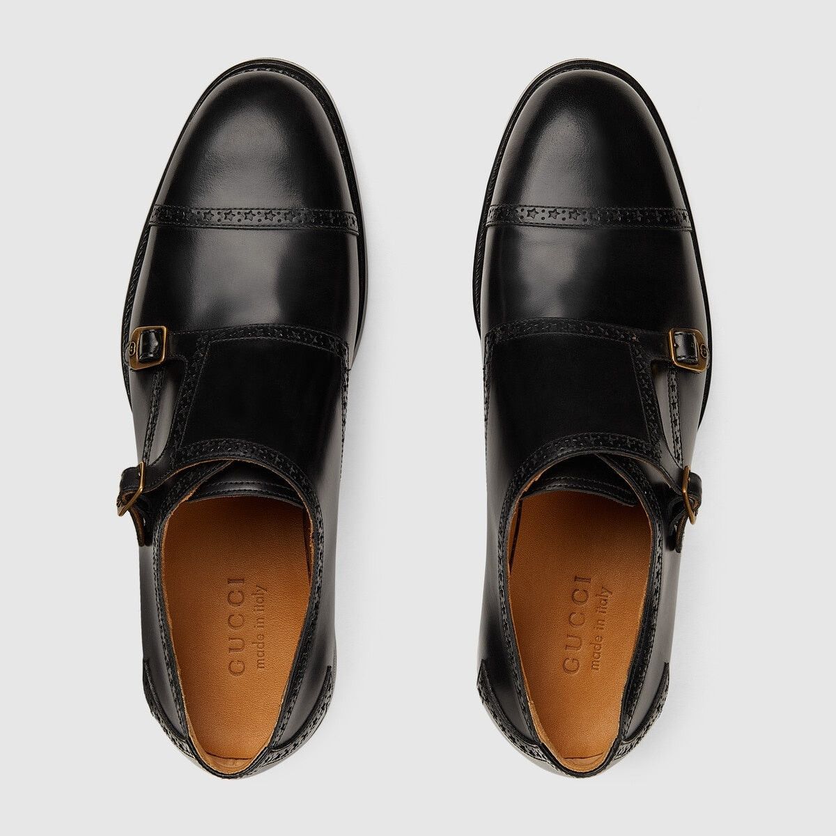 Gucci Gucci Monk Strap Leather Shoes SIZE 6 Size ONE SIZE - 3 Thumbnail
