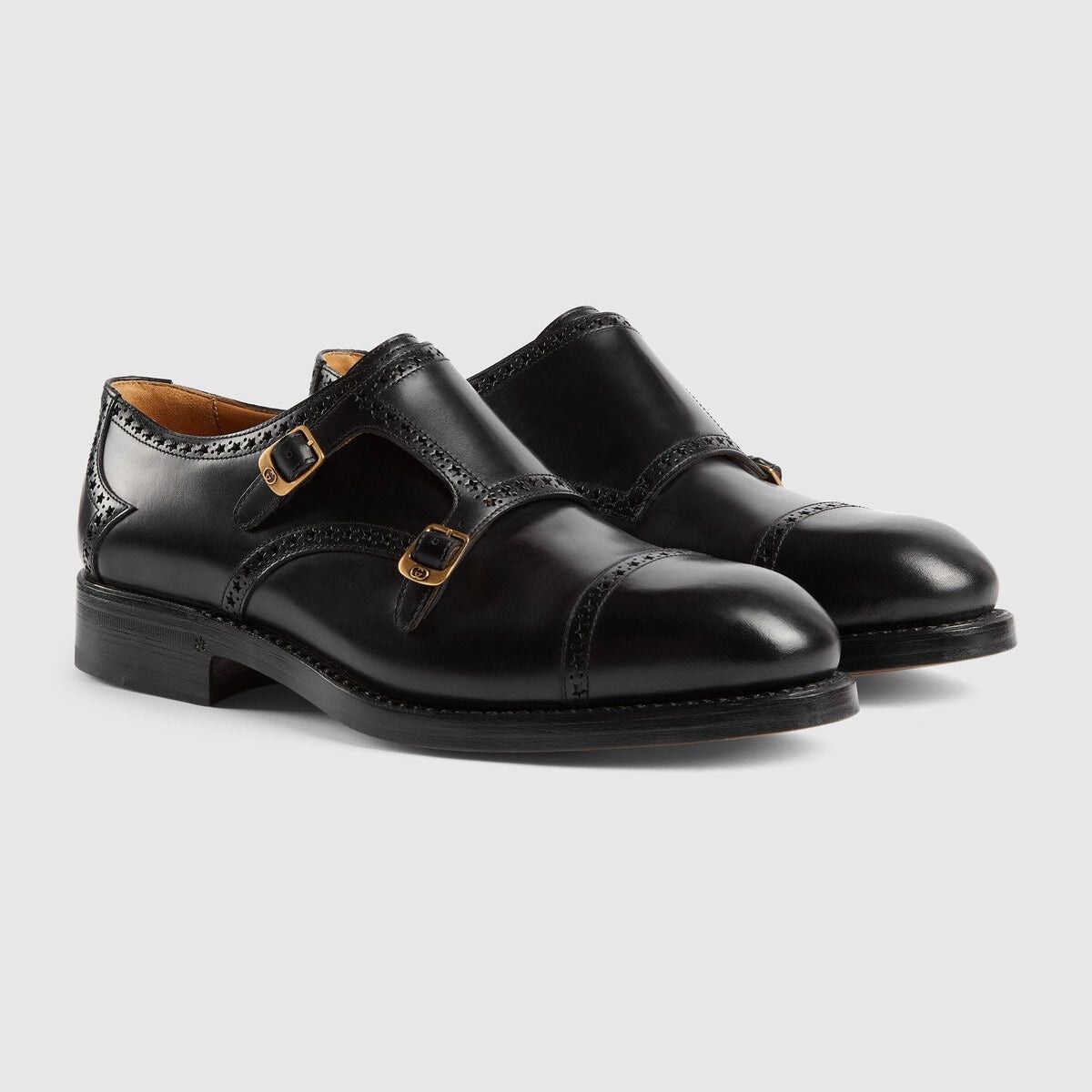 Gucci Gucci Monk Strap Leather Shoes SIZE 6 Size ONE SIZE - 2 Thumbnail