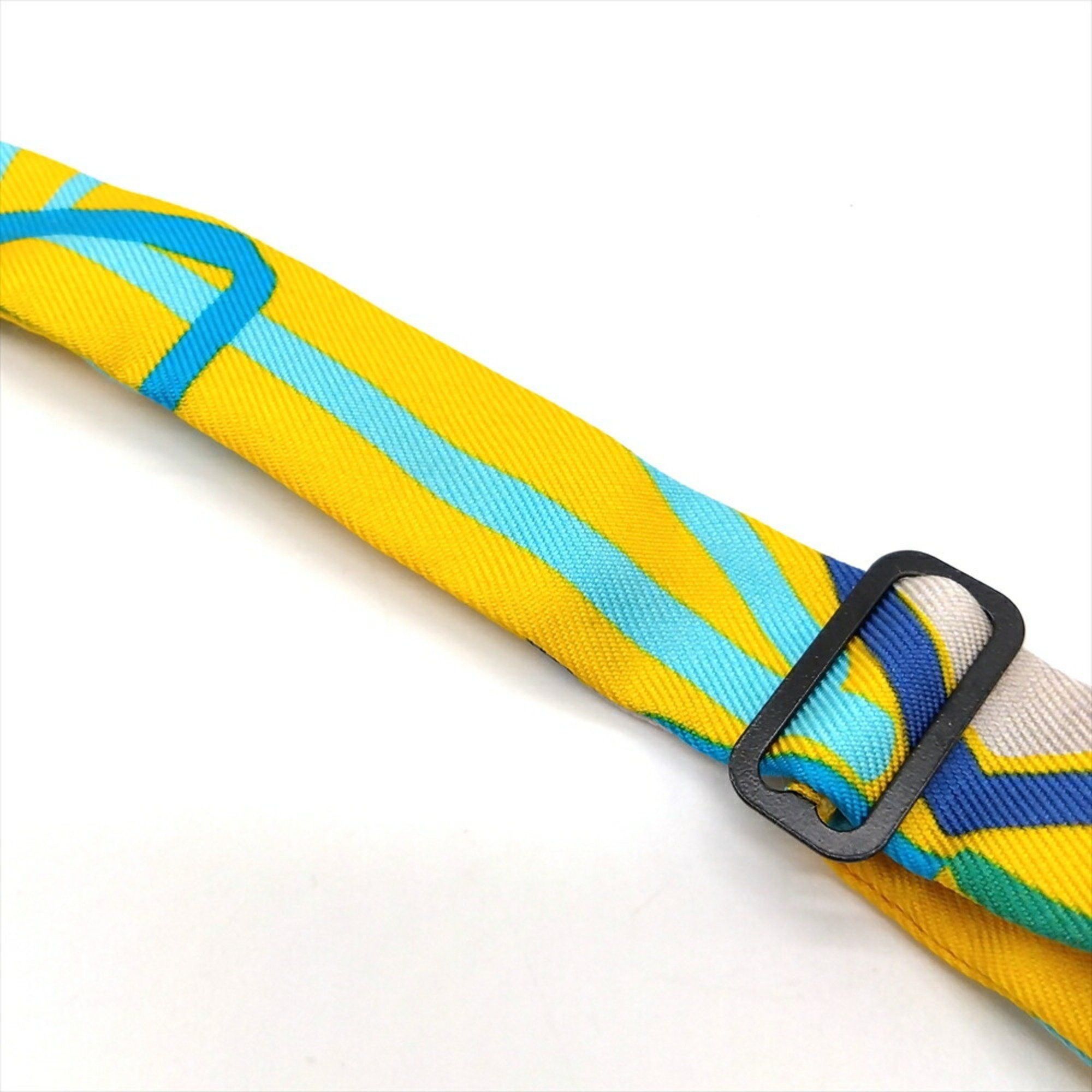 Hermes Hermes Nouveau Papillon Necktie Silk Yellow Bow Tie Ribbon Size ONE SIZE - 5 Thumbnail