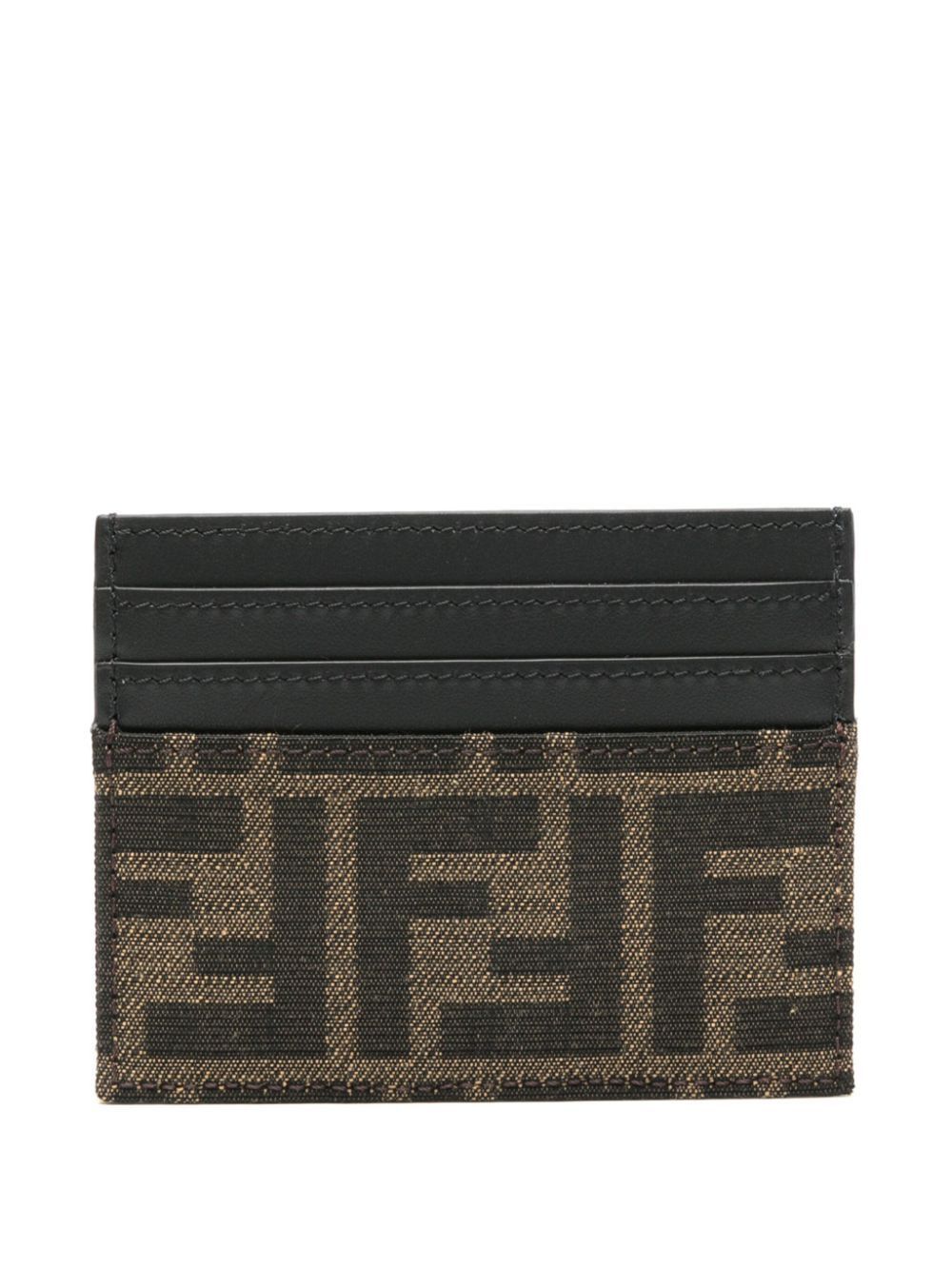 Fendi FF JACQUARD FABRIC CARD HOLDER Size ONE SIZE - 3 Thumbnail