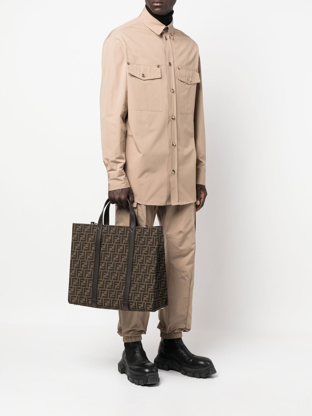 Fendi FF JACQUARD SHOPPER Size ONE SIZE - 2 Thumbnail