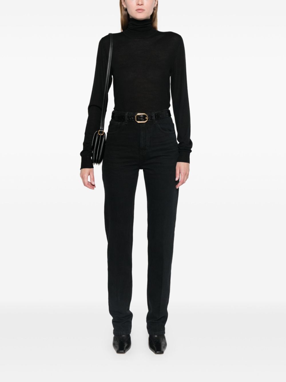 Saint Laurent Paris CASSANDRE WOOL TURTLENECK SWEATER Size M / US 6-8 / IT 42-44 - 4 Thumbnail