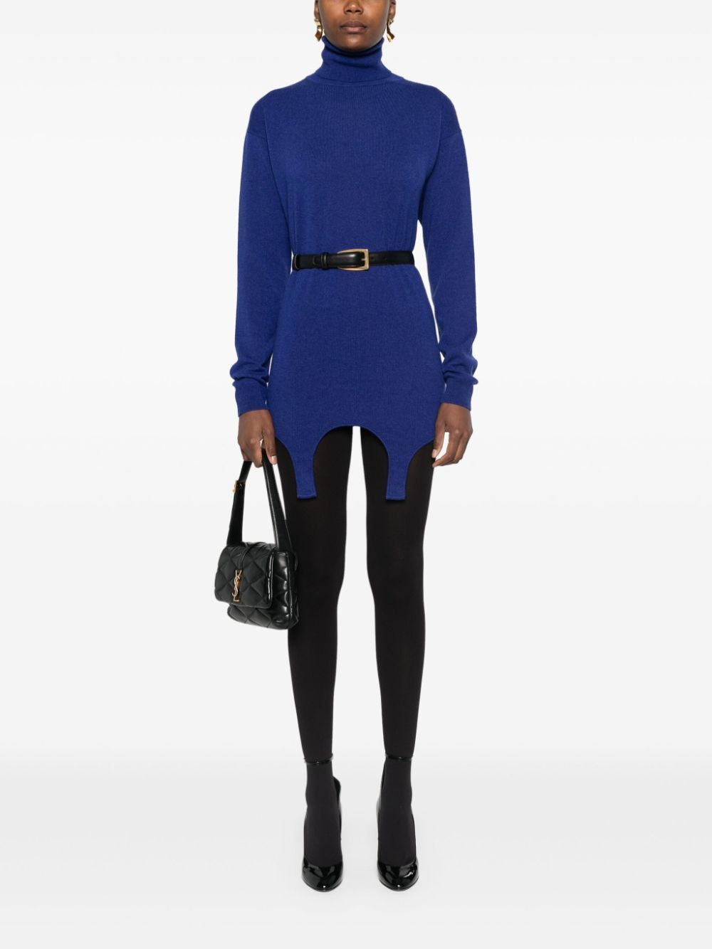 Saint Laurent Paris TURTLENECK GARTER SWEATER Size M / US 6-8 / IT 42-44 - 2 Thumbnail