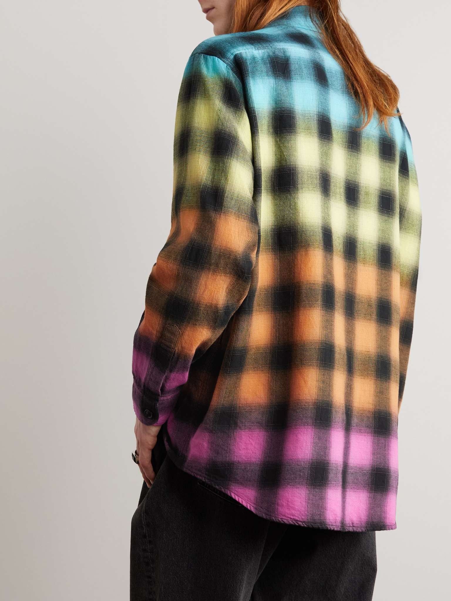 Celine Loose Shirt in Checked Cotton Linen Size US XS / EU 42 / 0 - 3 Thumbnail