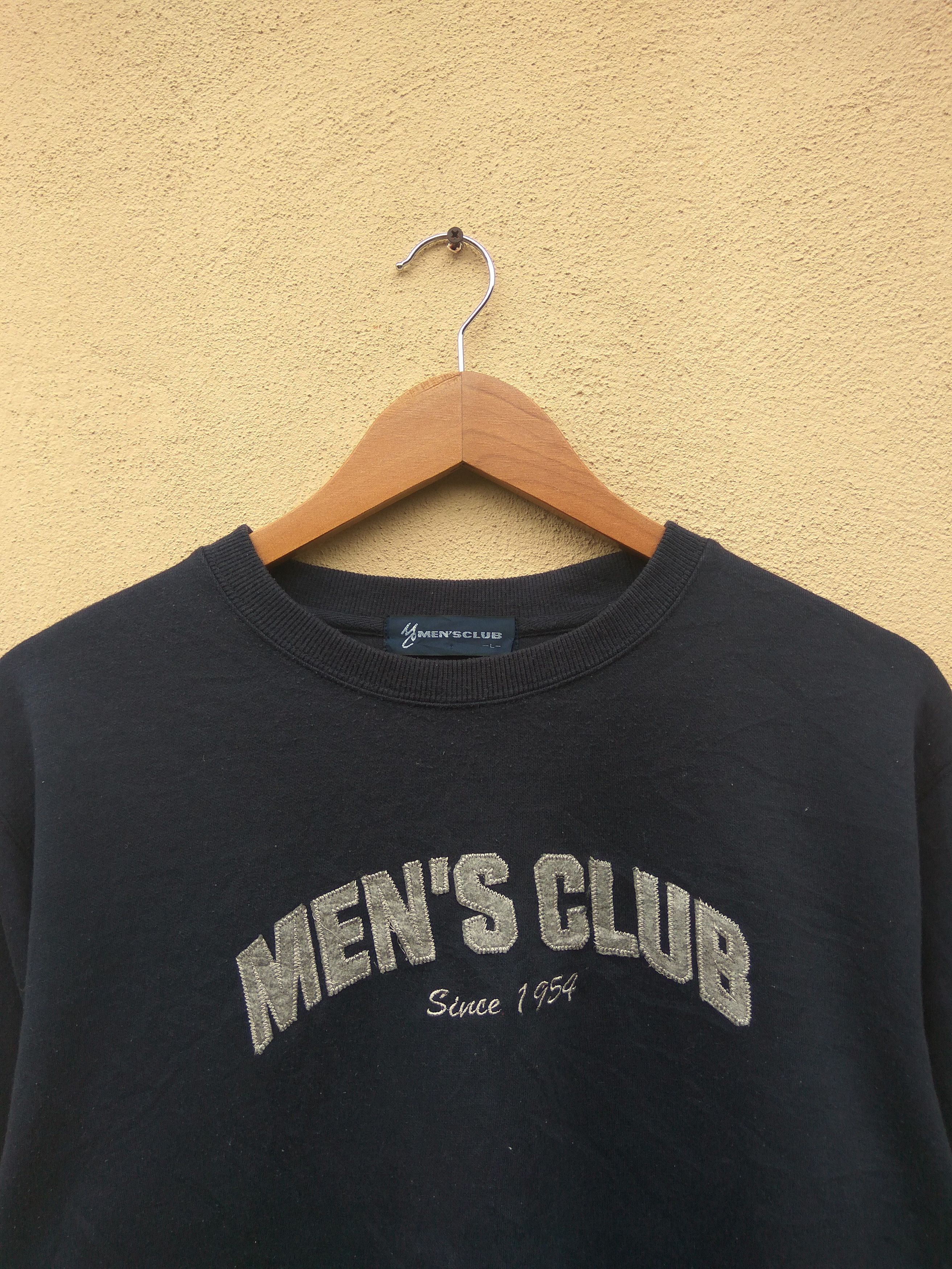 The Men's Store Vintage MEN'S CLUB sweatshirt spell out Size US L / EU 52-54 / 3 - 4 Thumbnail