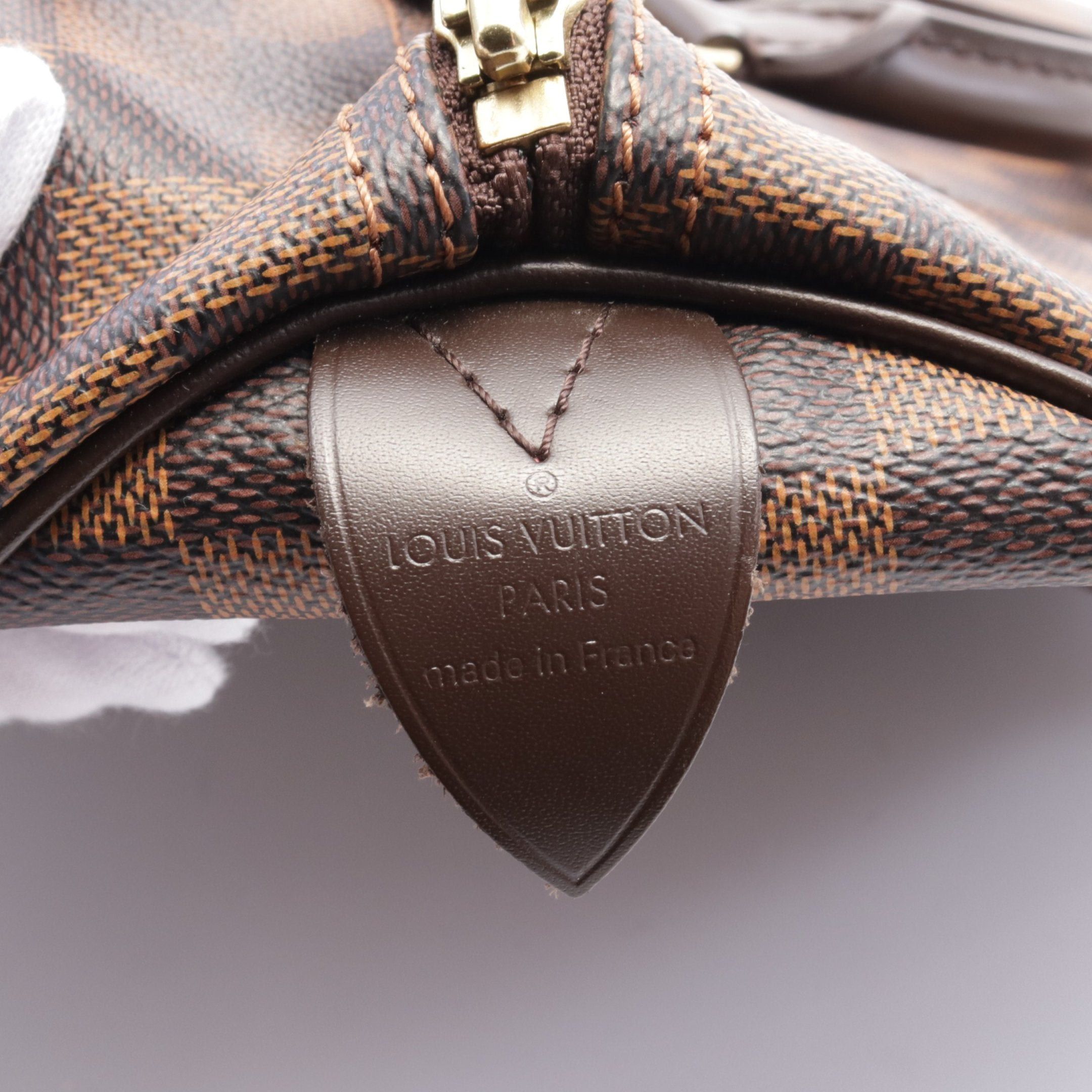 Louis Vuitton Louis Vuitton Speedy 35 Damier Ebene Handbag Leather Brown Size ONE SIZE - 4 Thumbnail