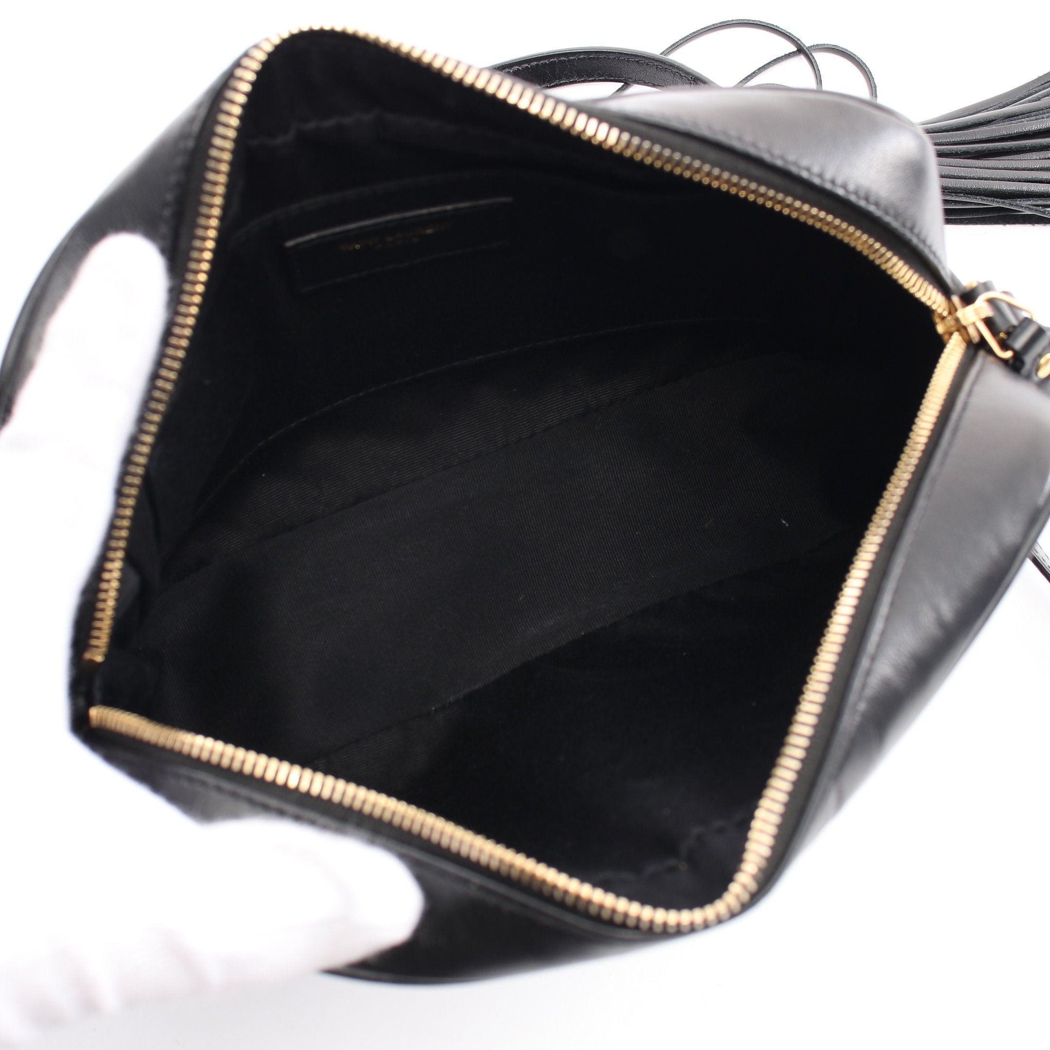 Yves Saint Laurent Yves Saint Laurent Lou Roux Monogram Shoulder Bag Leather Black Size ONE SIZE - 3 Thumbnail