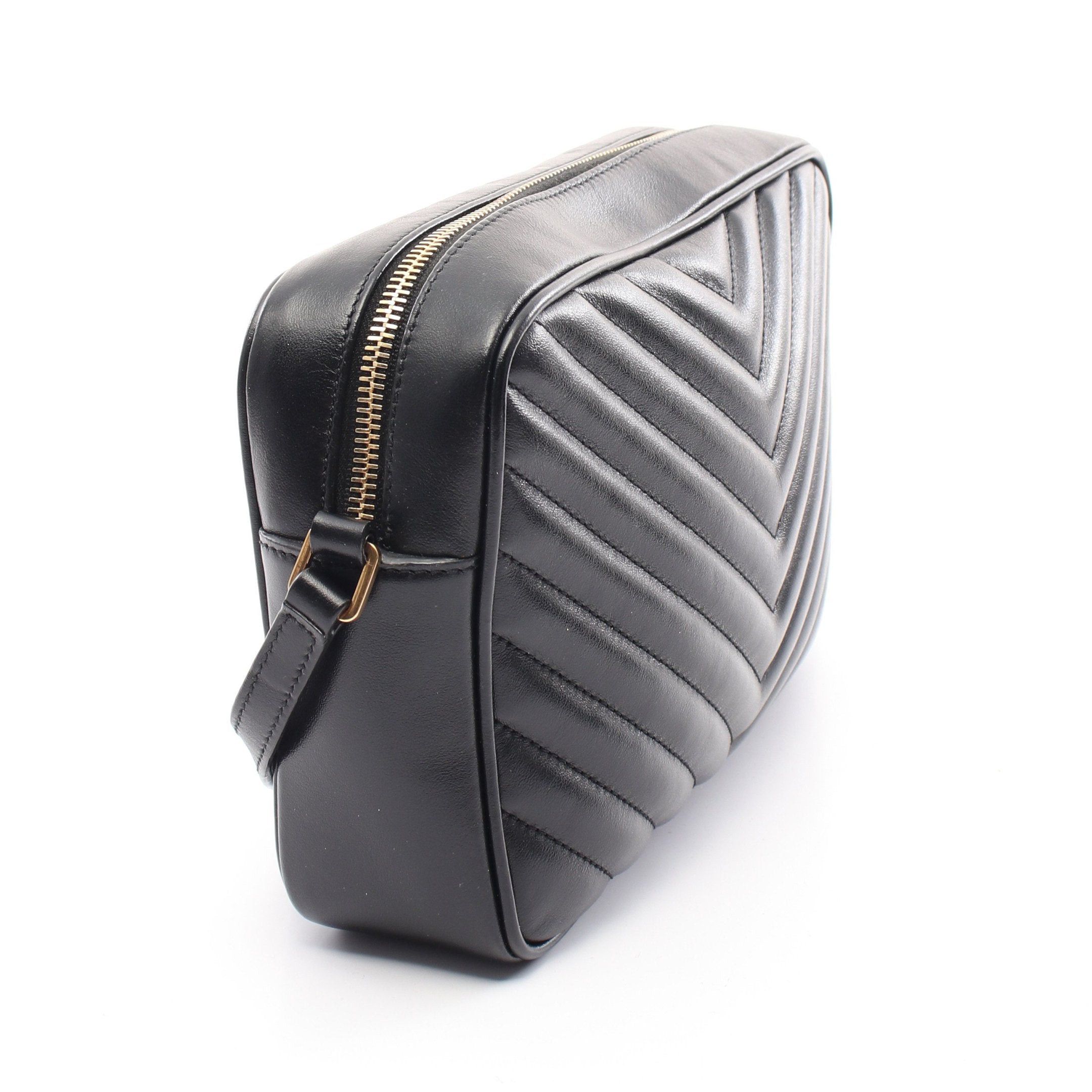 Yves Saint Laurent Yves Saint Laurent Lou Roux Monogram Shoulder Bag Leather Black Size ONE SIZE - 2 Thumbnail
