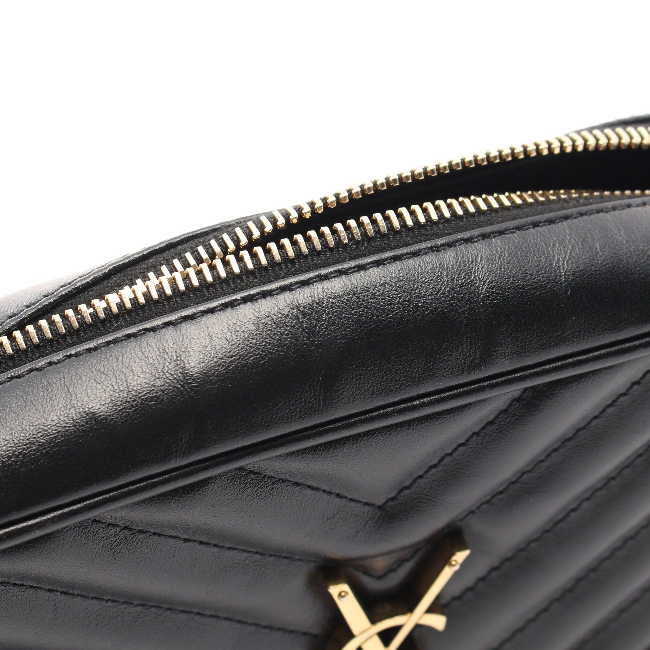 Yves Saint Laurent Yves Saint Laurent Lou Roux Monogram Shoulder Bag Leather Black Size ONE SIZE - 9 Thumbnail