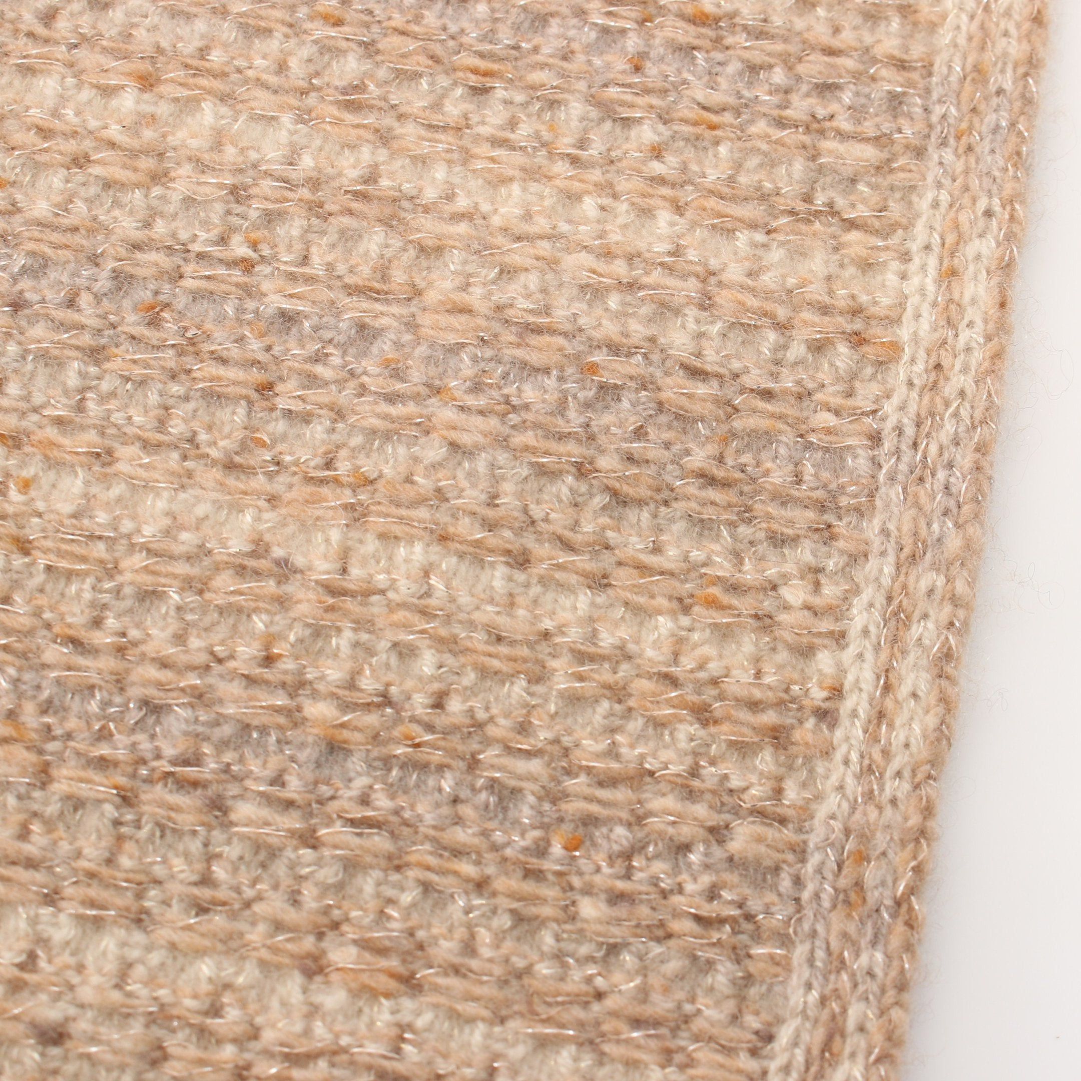 Chanel Chanel Coco Mark Knit Scarf Stall Cashmere Beige Size ONE SIZE - 6 Thumbnail
