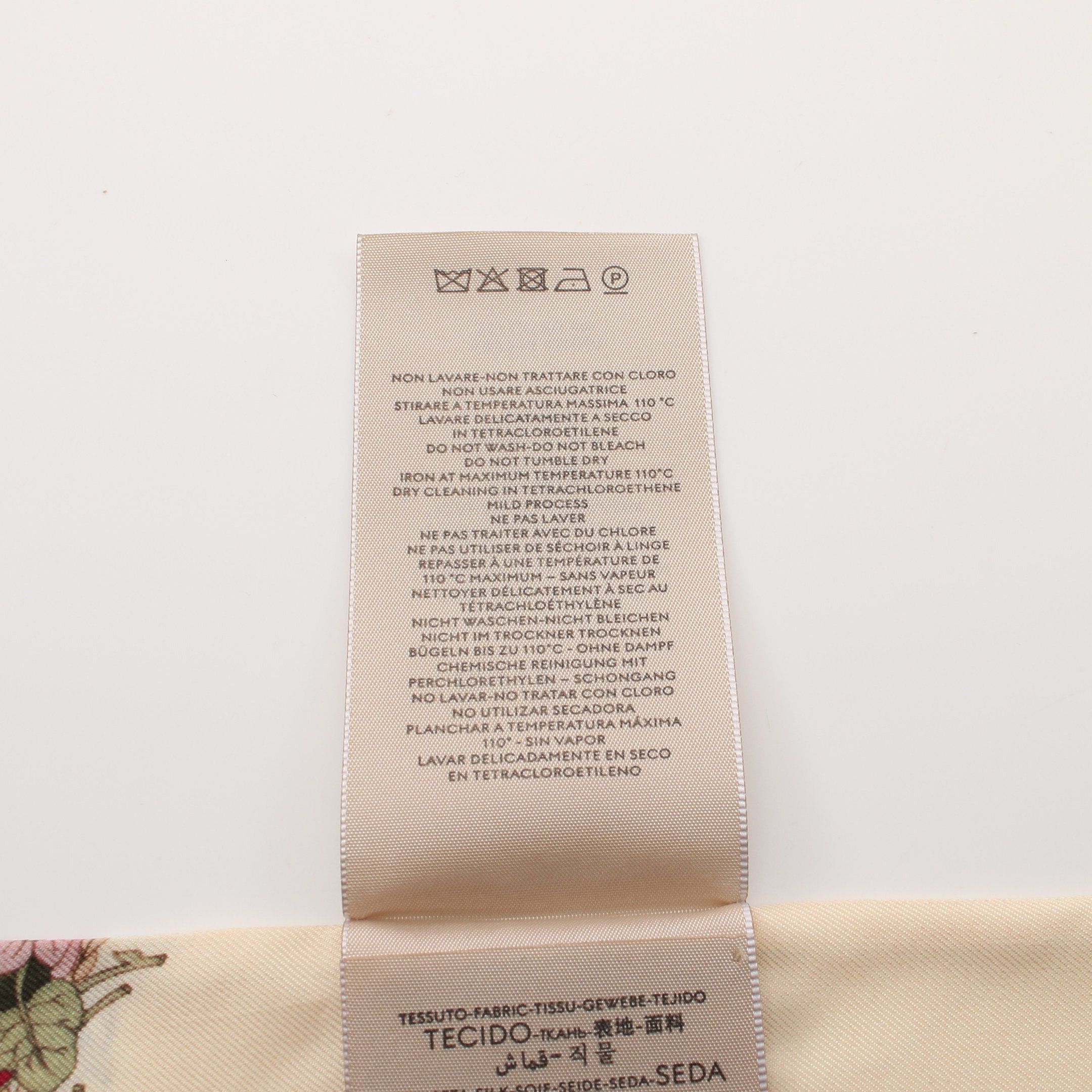 Gucci Gucci Stall Scarf Floral Silk Bordeaux Off White Multicolor 100Th Anniversary Model 2022Ss Size ONE SIZE - 4 Thumbnail