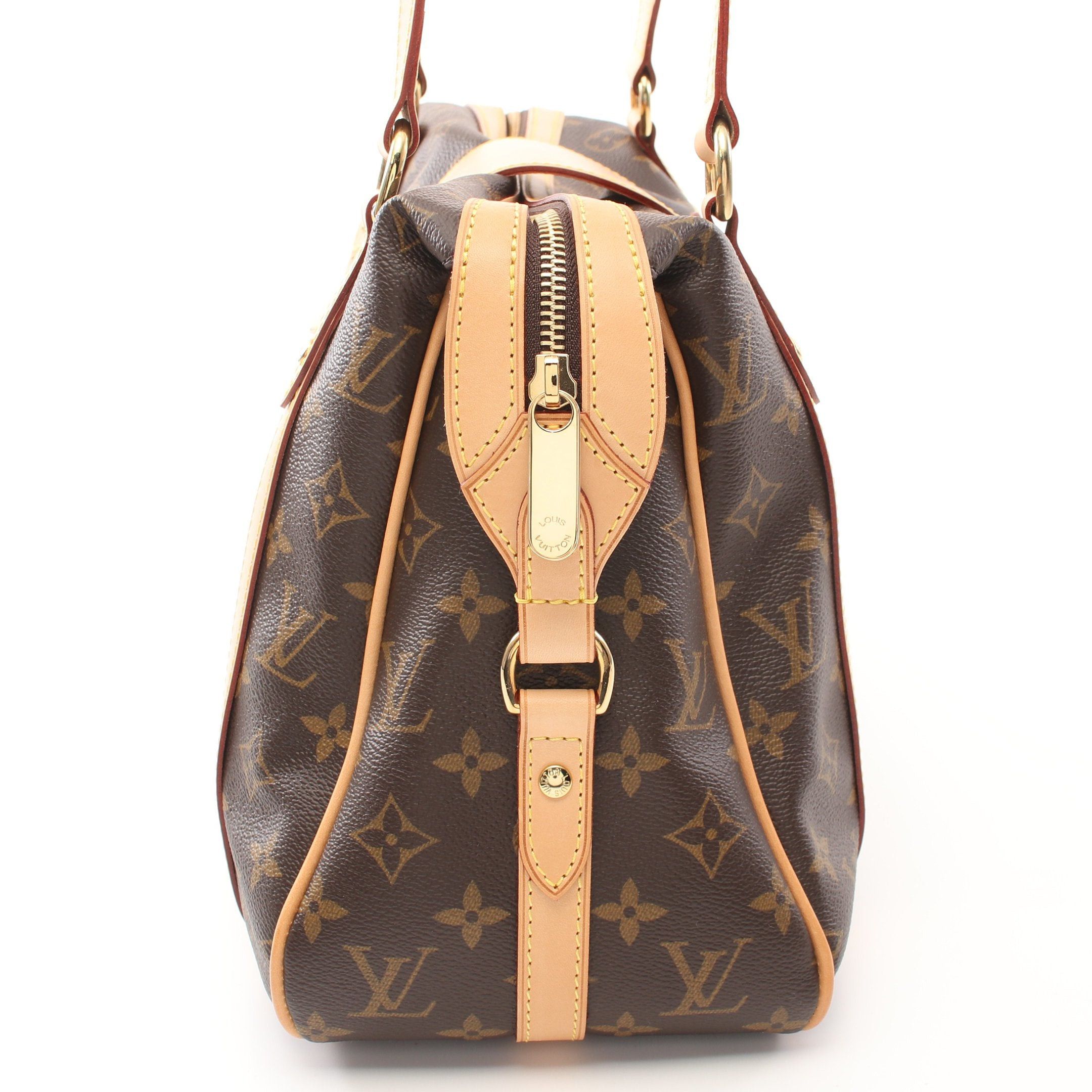 Louis Vuitton Louis Vuitton Stresa Pm Monogram Shoulder Bag Leather Brown Size ONE SIZE - 7 Thumbnail