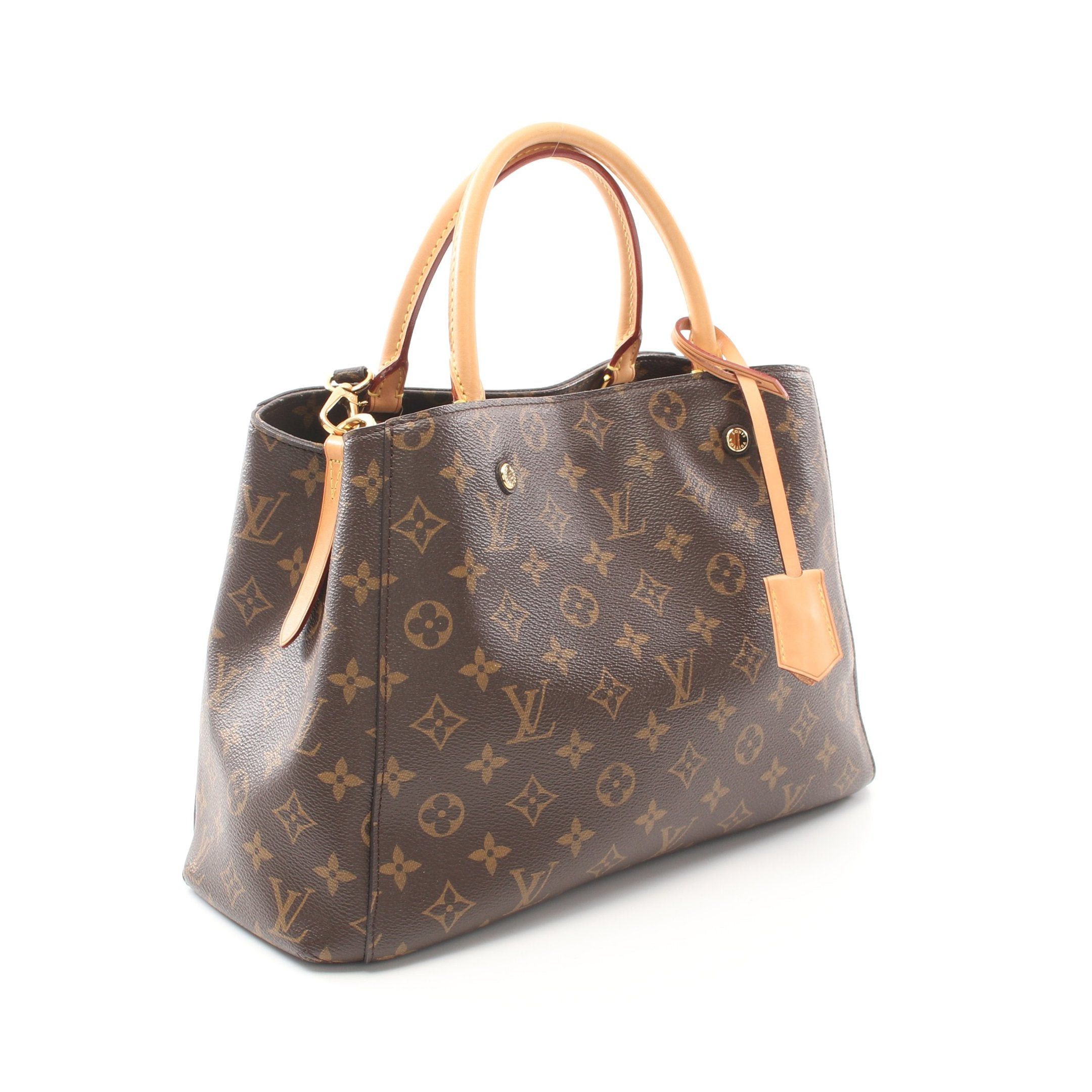 Louis Vuitton Louis Vuitton Montaigne Mm Monogram Handbag Leather Brown Size ONE SIZE - 2 Thumbnail