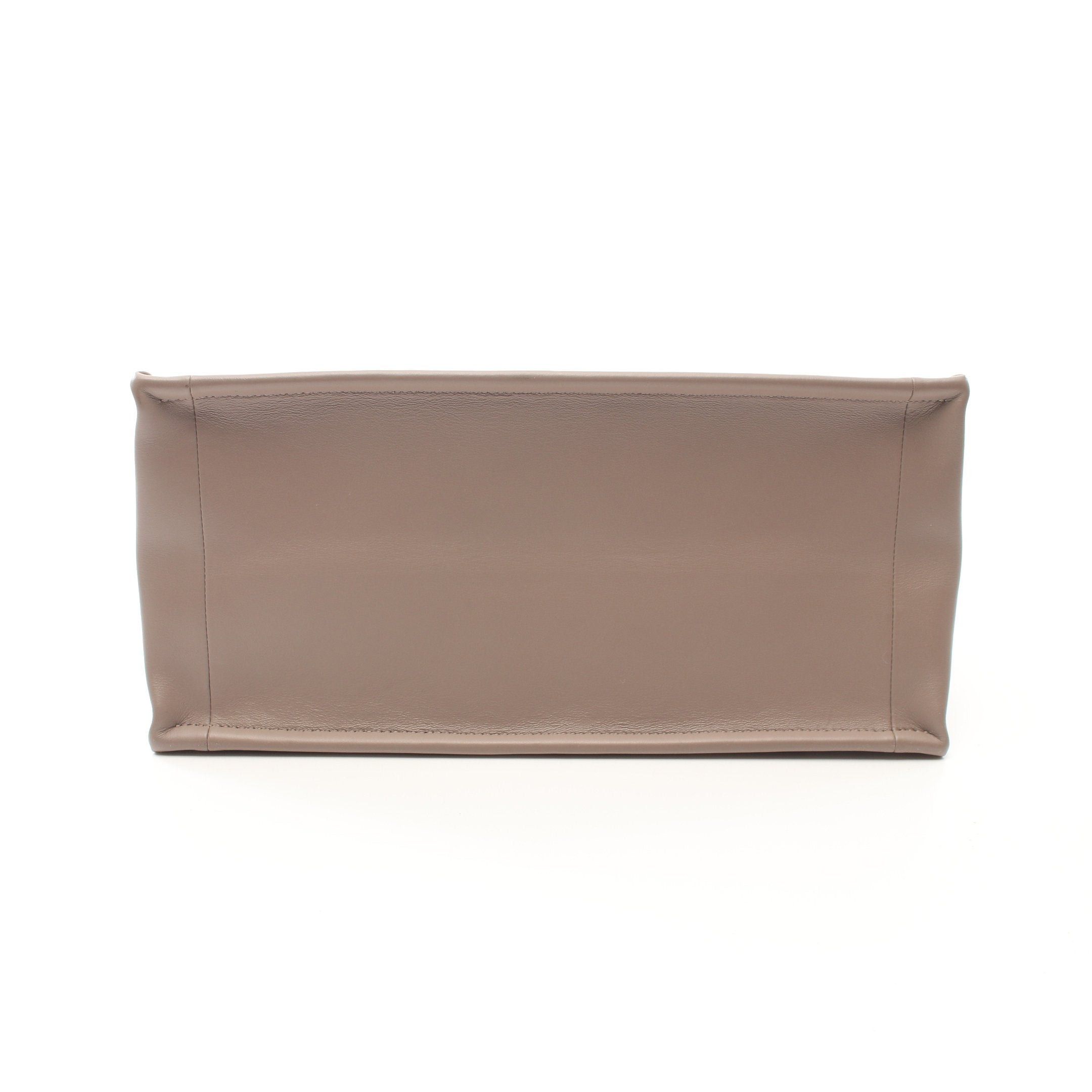 Dior Dior Book Tote Medium Macro Cannage Handbag Bag Leather Gray Beige Size ONE SIZE - 10 Thumbnail
